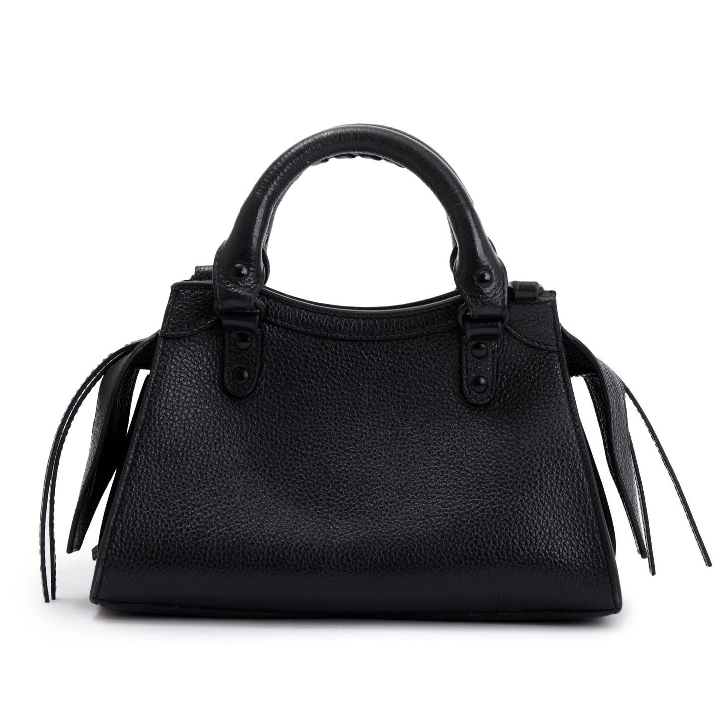 Balenciaga Black Calfskin Leather MIni Neo Classic Top Handle Bag