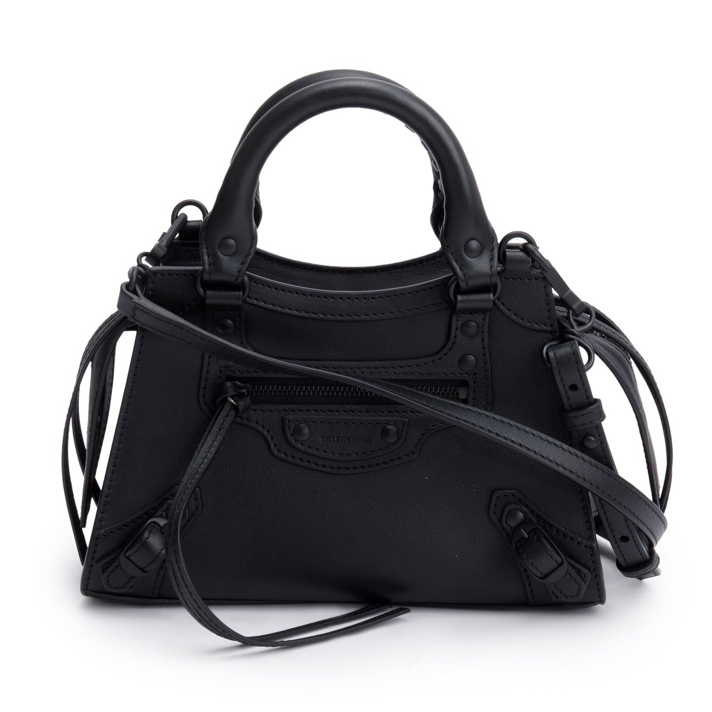 Balenciaga Black Calfskin Leather MIni Neo Classic Top Handle Bag