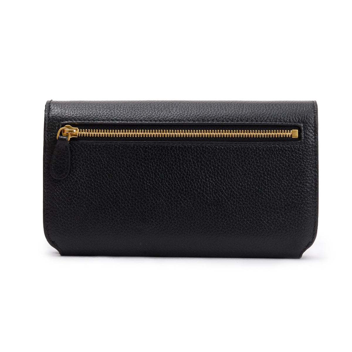 Balenciaga Black Leather Phone Holder Wallet on Chain