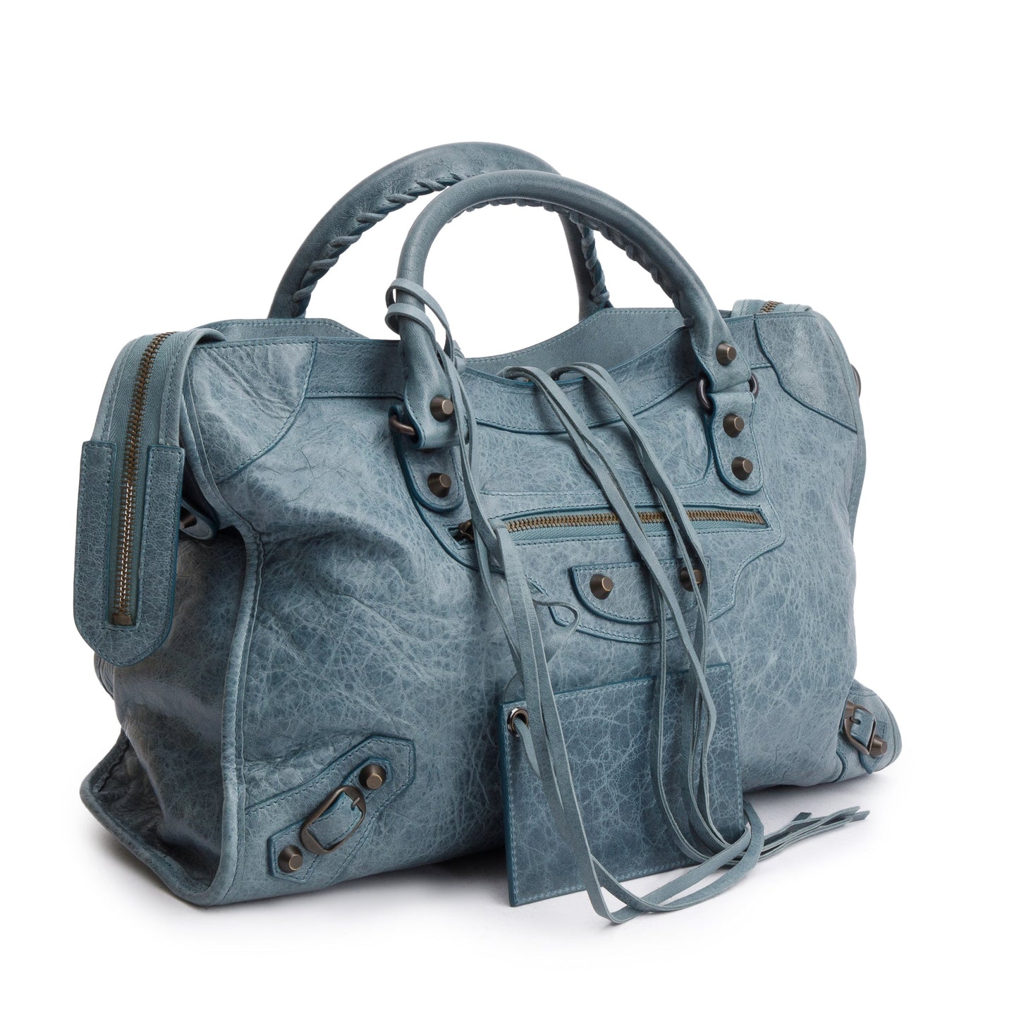 Balenciaga Grey Agneau Leather Le City Medium Bag
