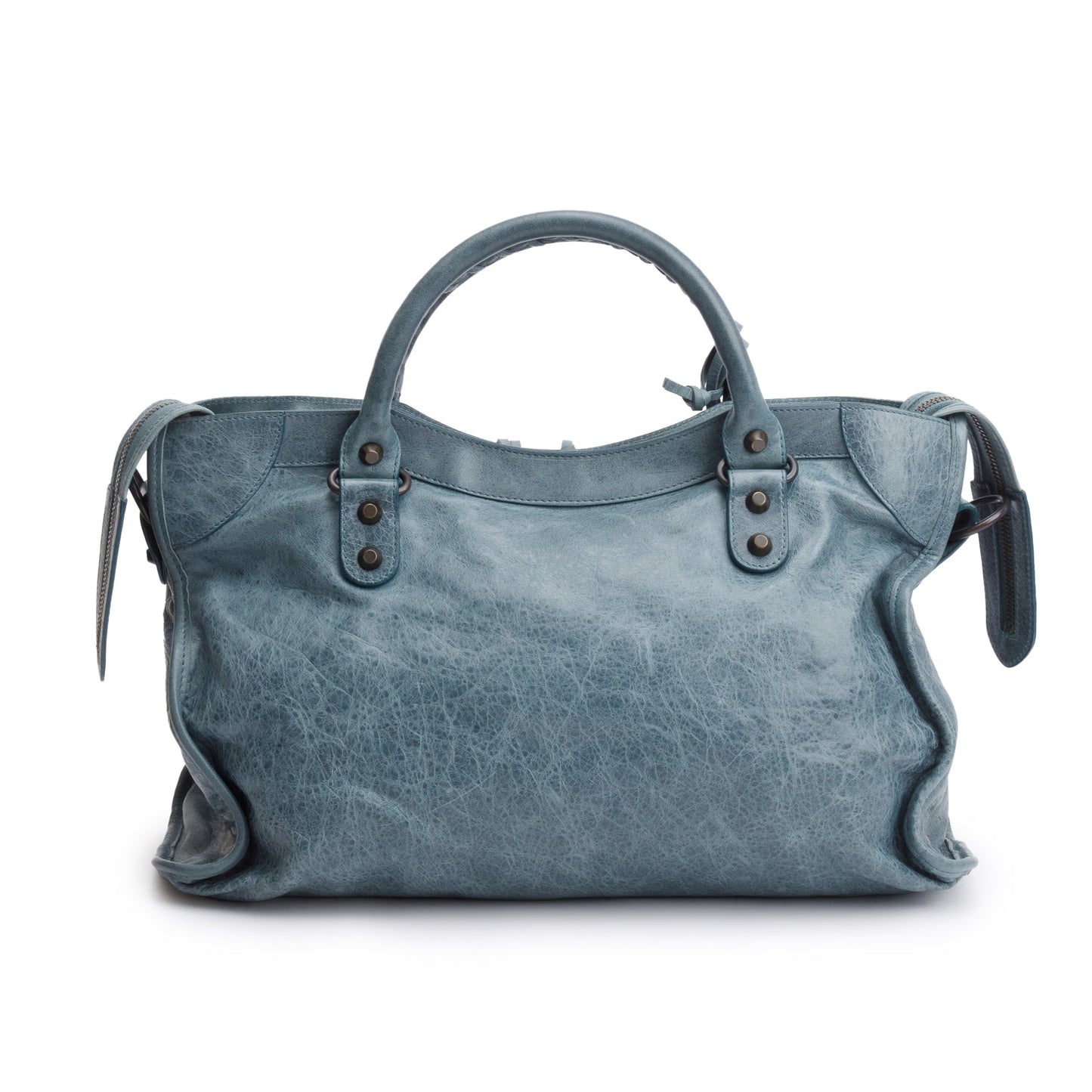 Balenciaga Grey Agneau Leather Le City Medium Bag