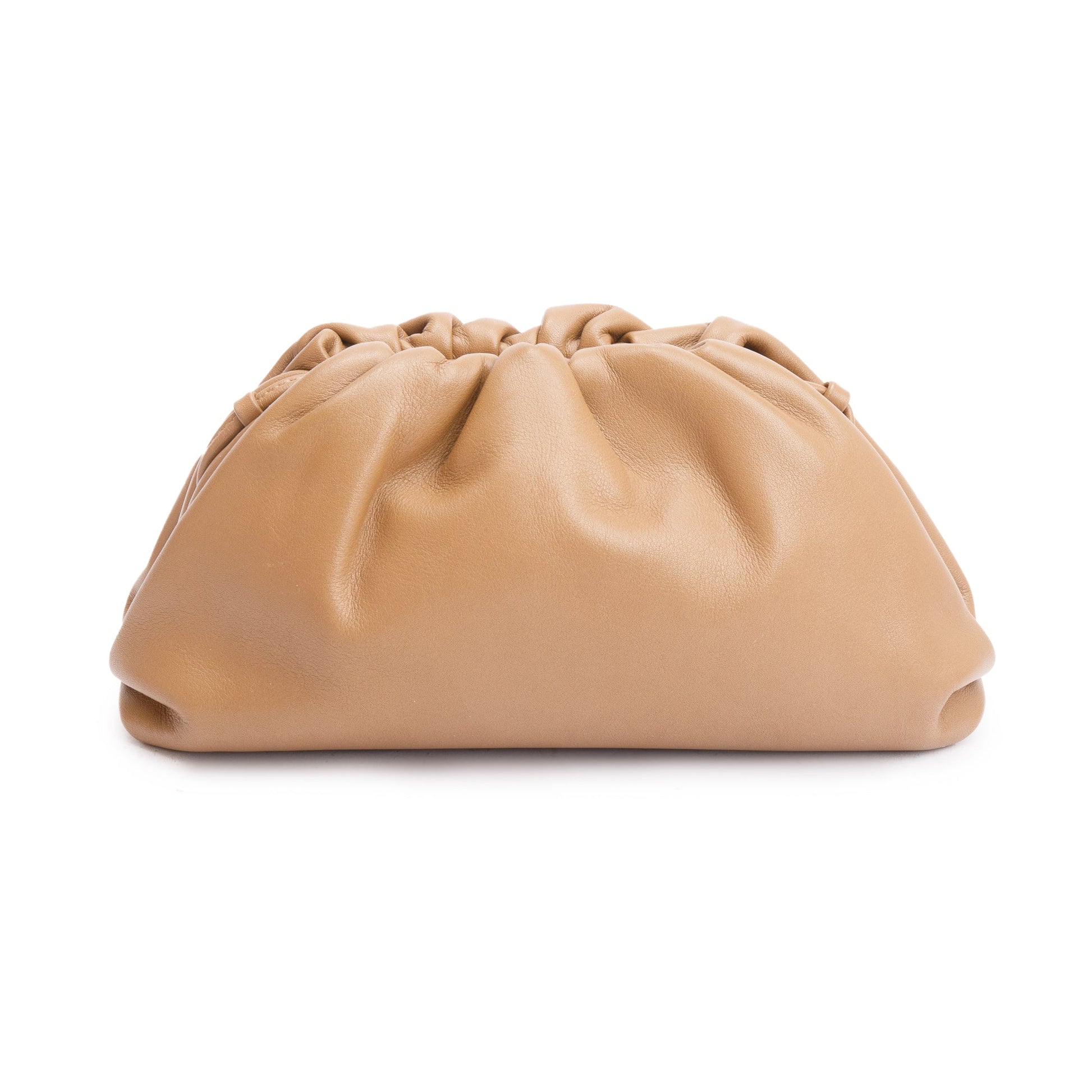 Bottega Veneta Brown Calfskin Leather The Mini Pouch