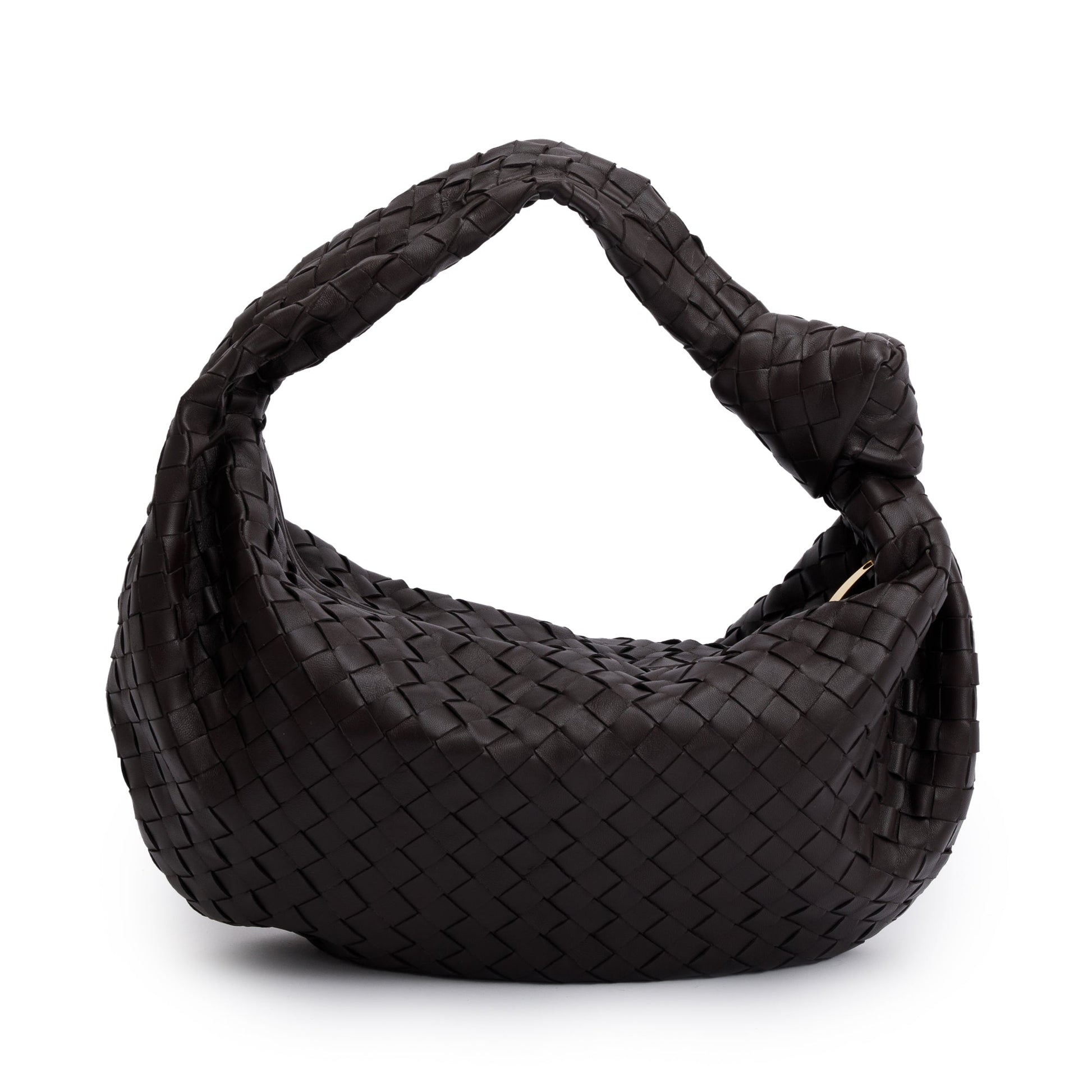 Bottega Veneta Brown Intrecciato Leather Large Jodie Bag