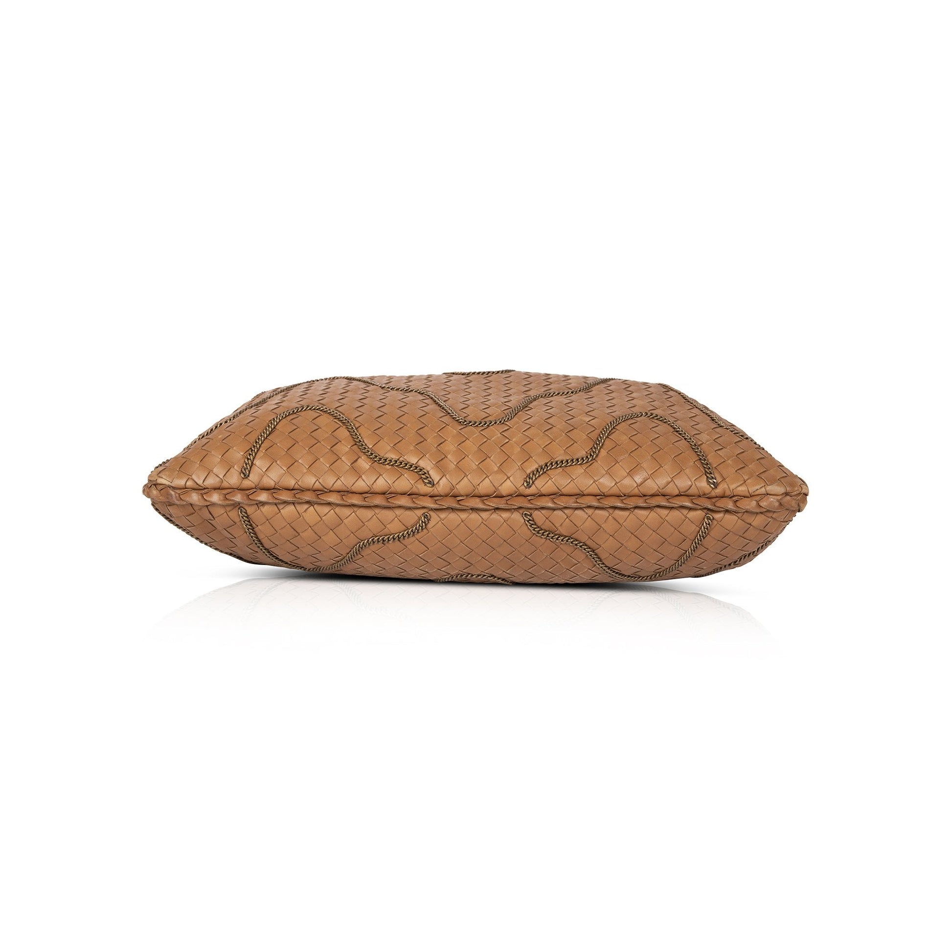 Bottega Veneta Chain-Link Accent Intrecciato Hobo