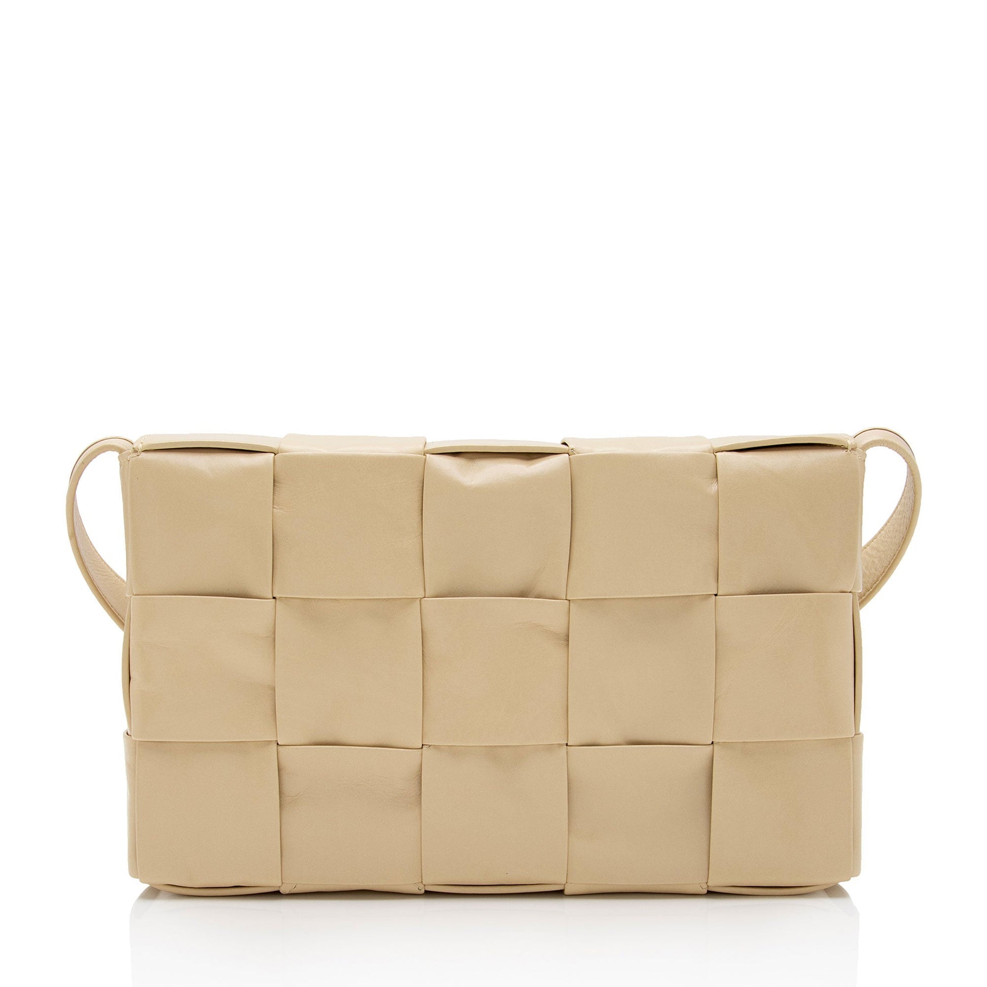Luxury Bottega Veneta Calfskin Cassette Crossbody Bag (SHF-Di1rKQ)