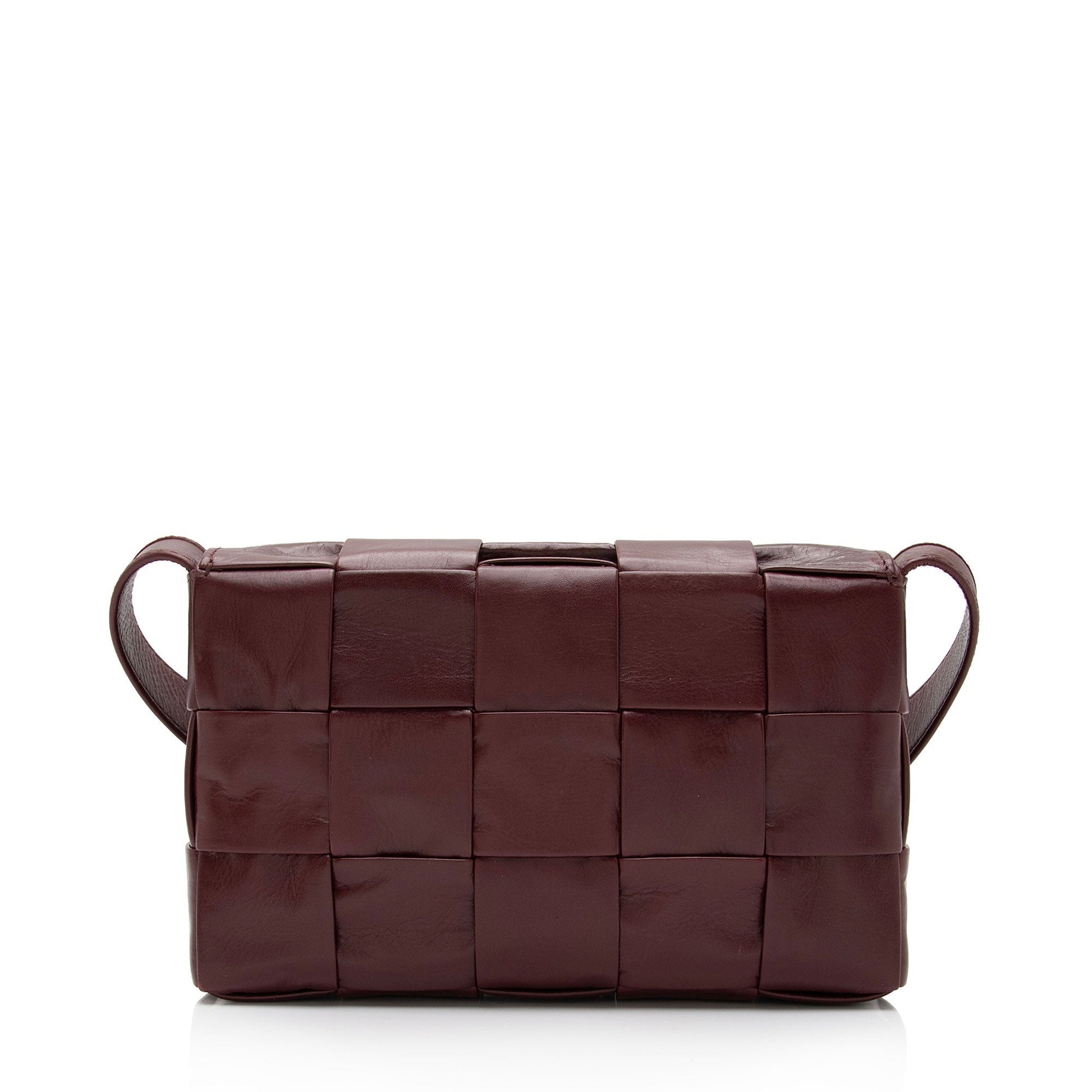 Luxury Bottega Veneta Distressed Calfskin Cassette Small Crossbody Bag (SHF-K6GzFo)