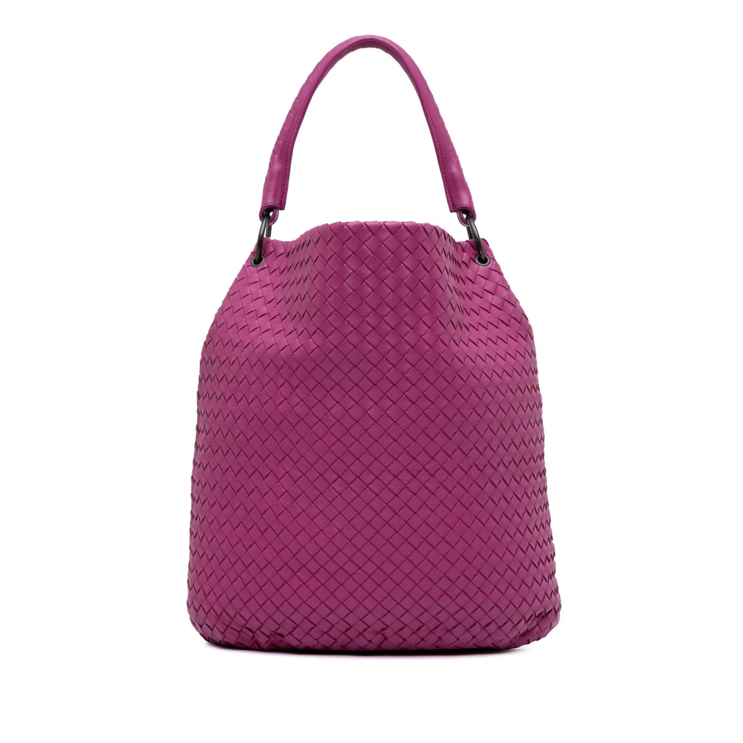 Luxury Bottega Veneta Intrecciato Bucket Bag (SHG-xSmsSm)