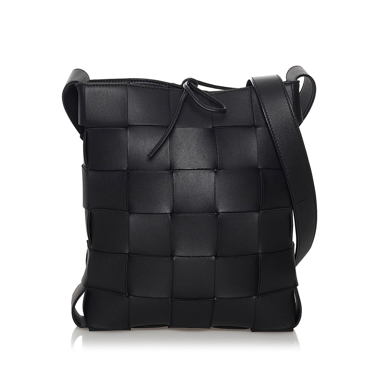 Luxury Bottega Veneta Intrecciato Cassette Leather Crossbody Bag (SHG-30630)
