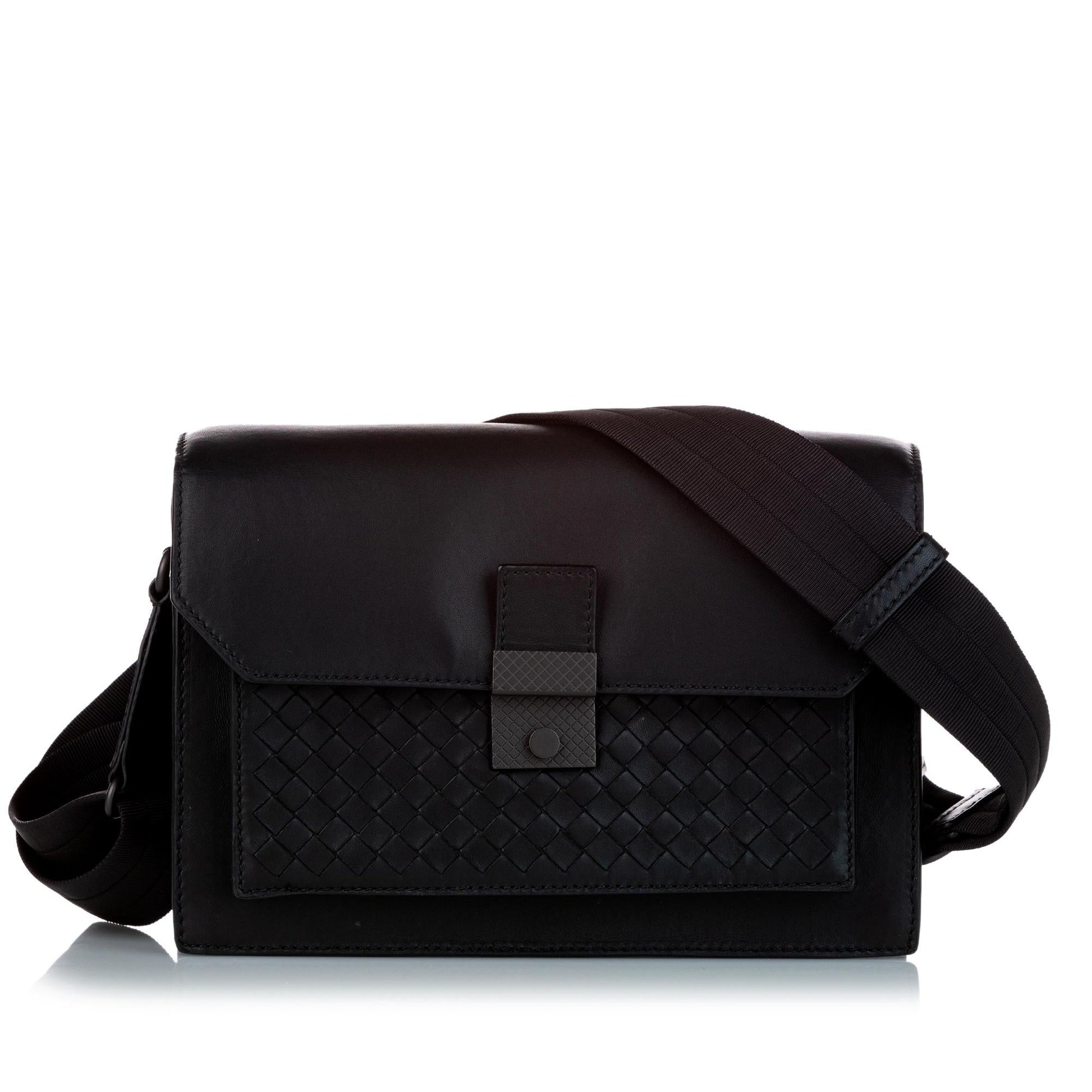 Luxury Bottega Veneta Intrecciato Leather Crossbody Bag (SHG-27661)