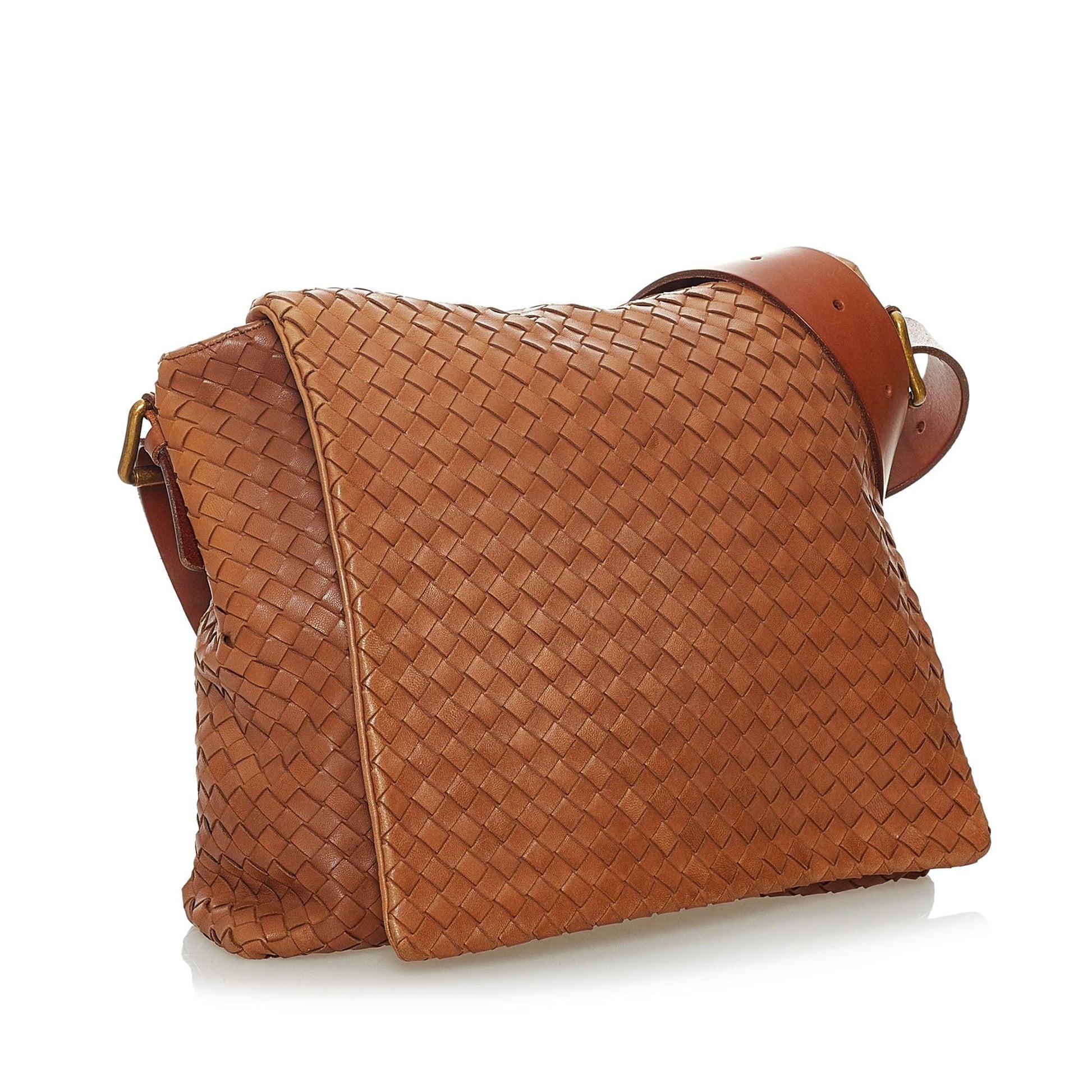 Luxury Bottega Veneta Intrecciato Leather Crossbody Bag (SHG-28321)
