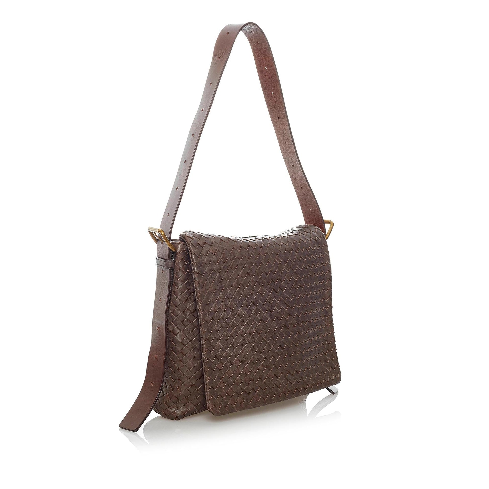 Luxury Bottega Veneta Intrecciato Leather Crossbody Bag (SHG-30568)