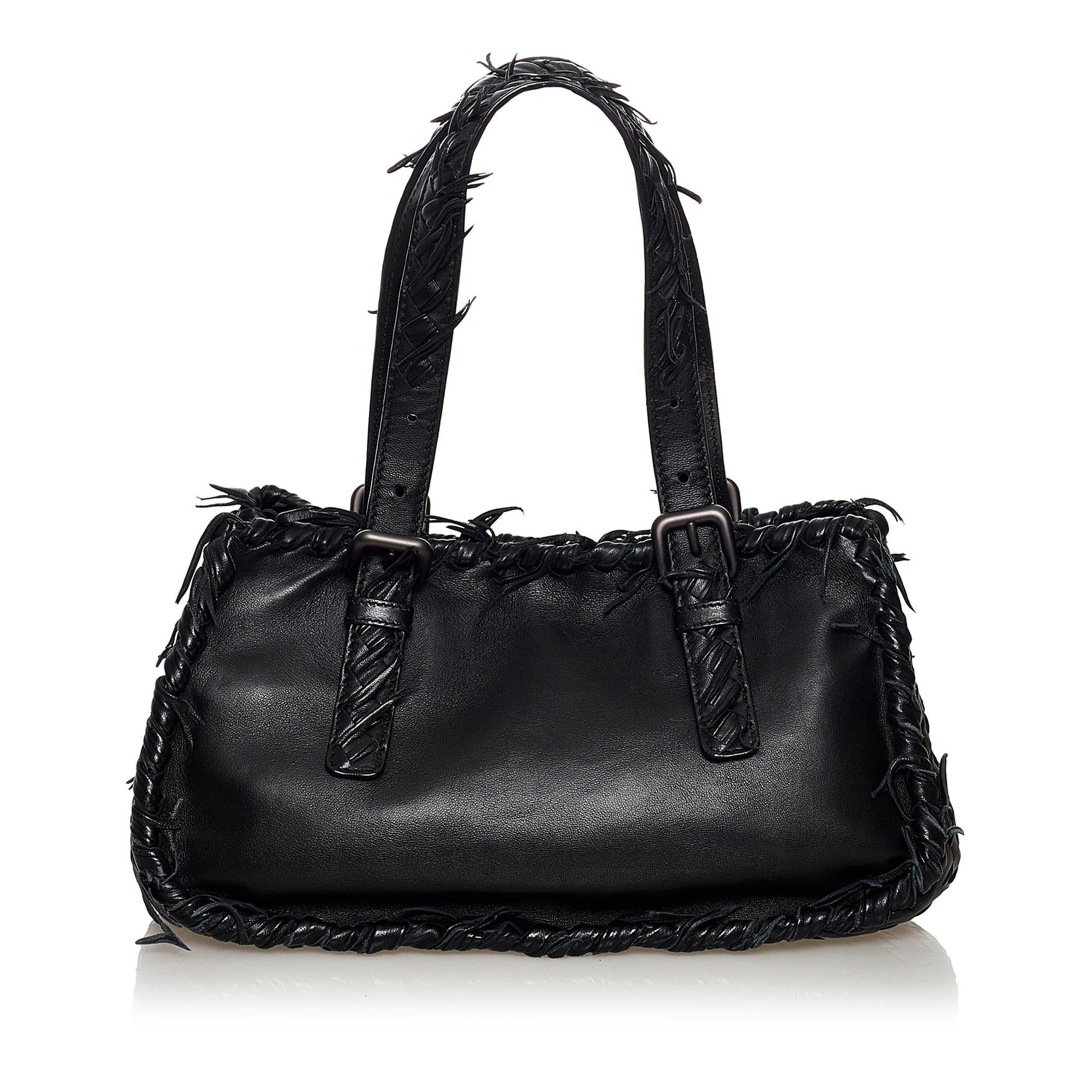 Luxury Bottega Veneta Intrecciato Leather Handbag (SHG-34649)