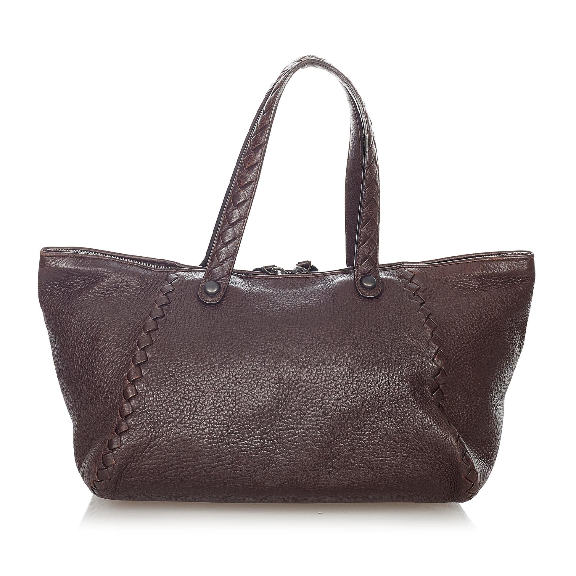 Luxury Bottega Veneta Intrecciato Leather Shoulder Bag (SHG-23574)