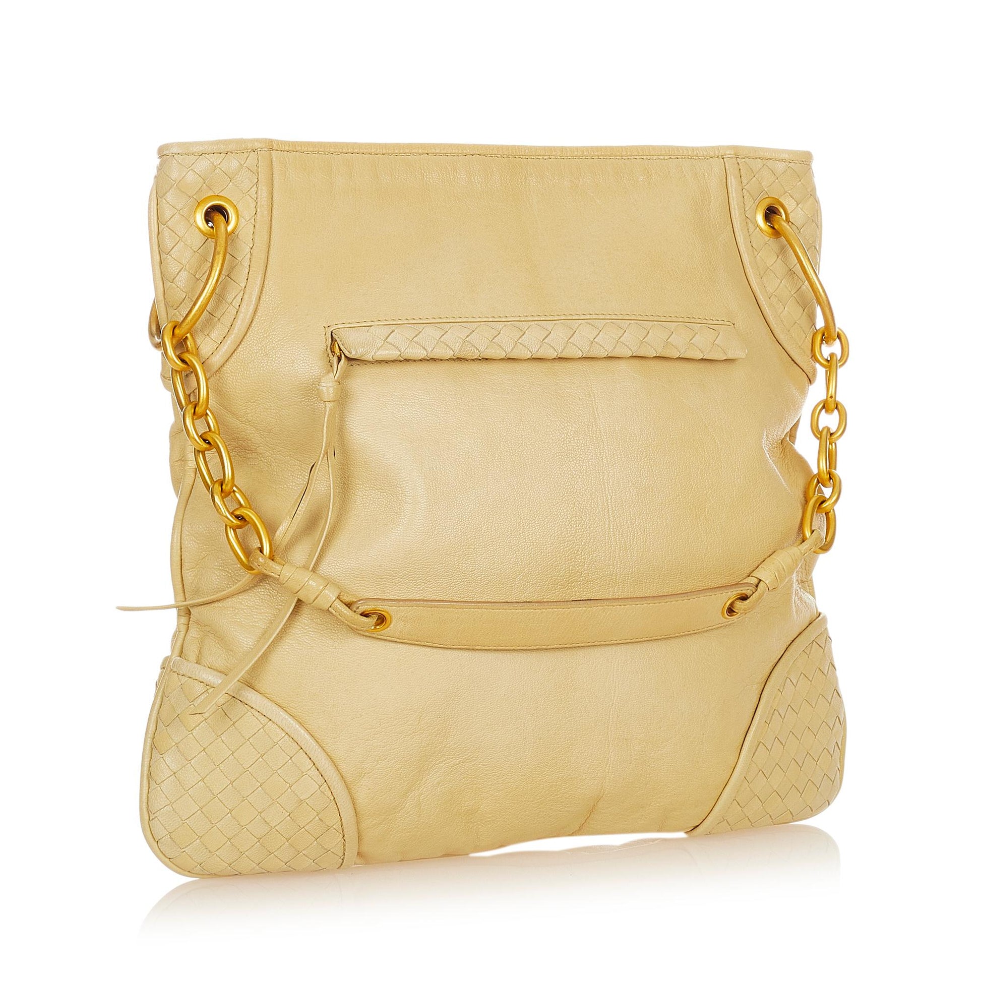 Luxury Bottega Veneta Intrecciato Leather Shoulder Bag (SHG-24944)