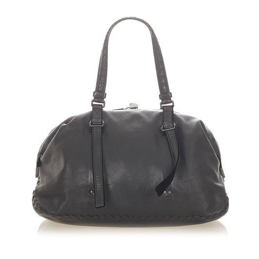 Luxury Bottega Veneta Intrecciato Leather Shoulder Bag (SHG-36216)