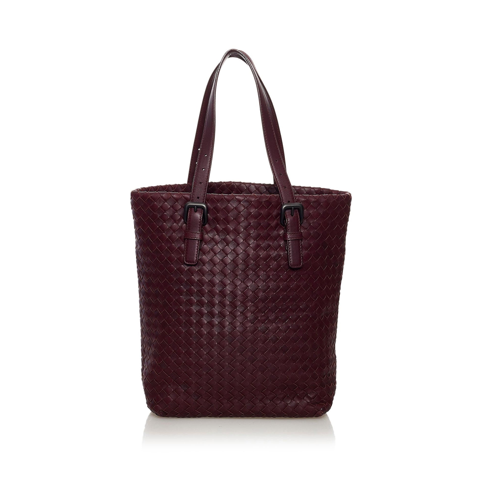 Luxury Bottega Veneta Intrecciato Leather Tote Bag (SHG-32799)