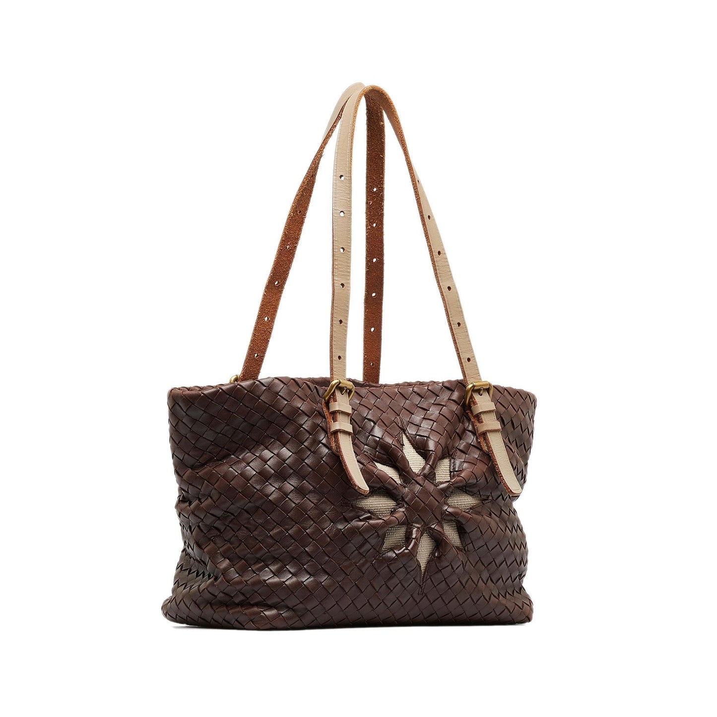 Luxury Bottega Veneta Intrecciato Marquise Flower Tote (SHG-8MxBIq)