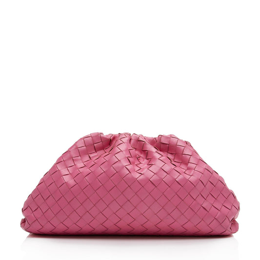 Luxury Bottega Veneta Intrecciato Nappa Leather The Pouch Clutch (SHF-23279)