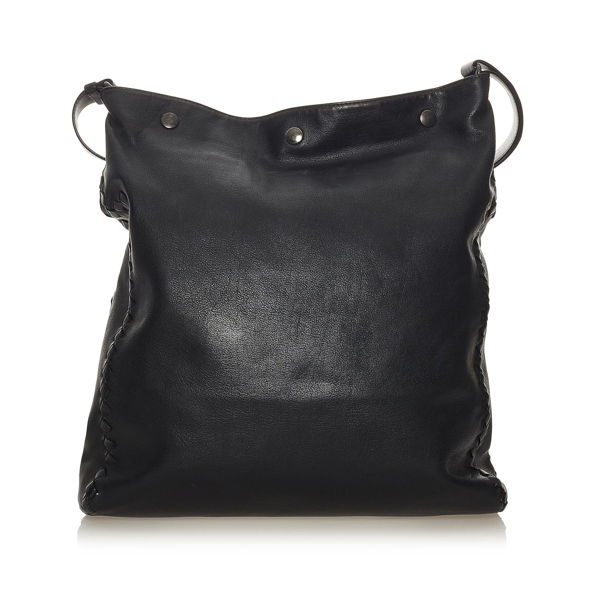 Luxury Bottega Veneta Leather Crossbody Bag (SHG-27960)