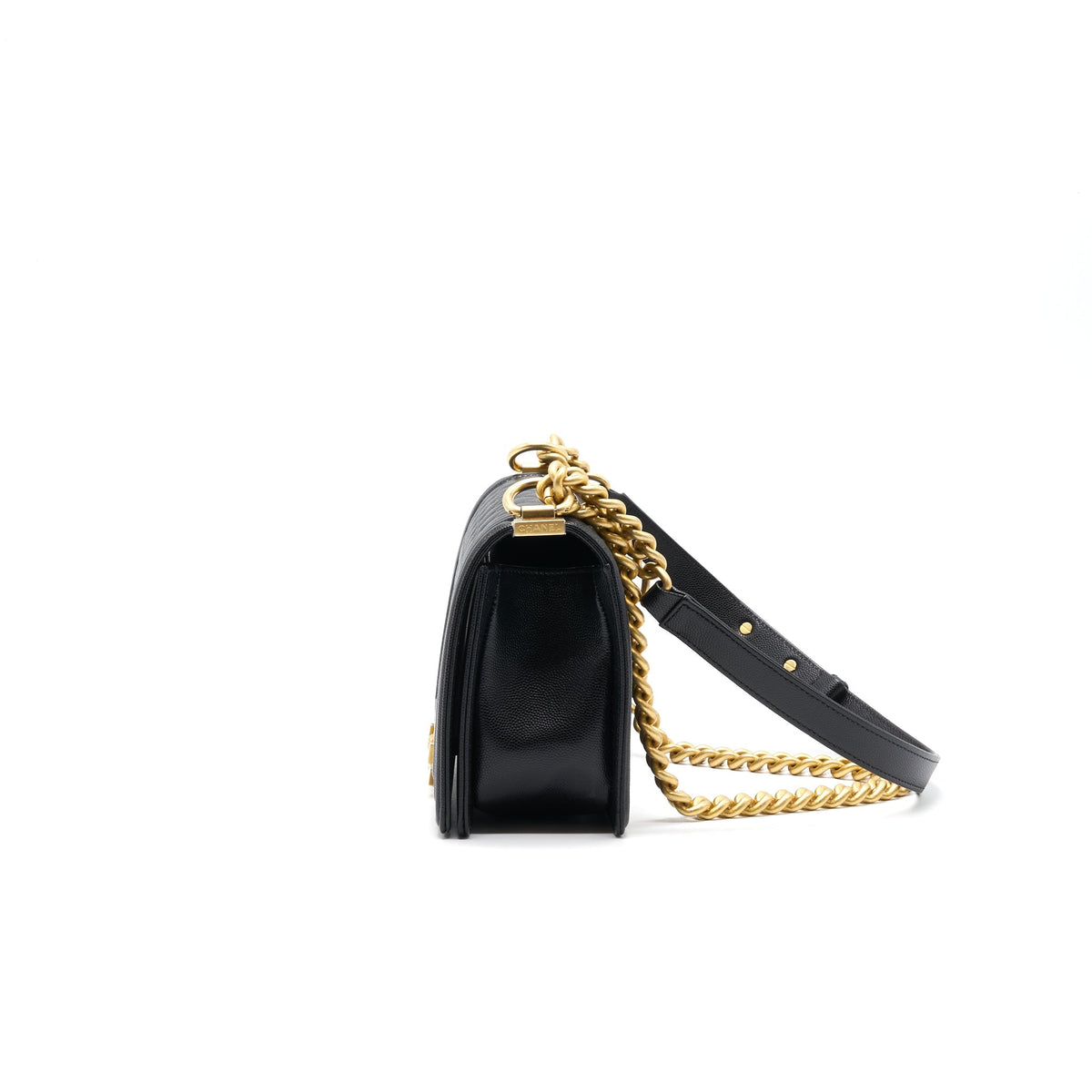 Chanel Boy Chanel Handbag Caviar Black GHW