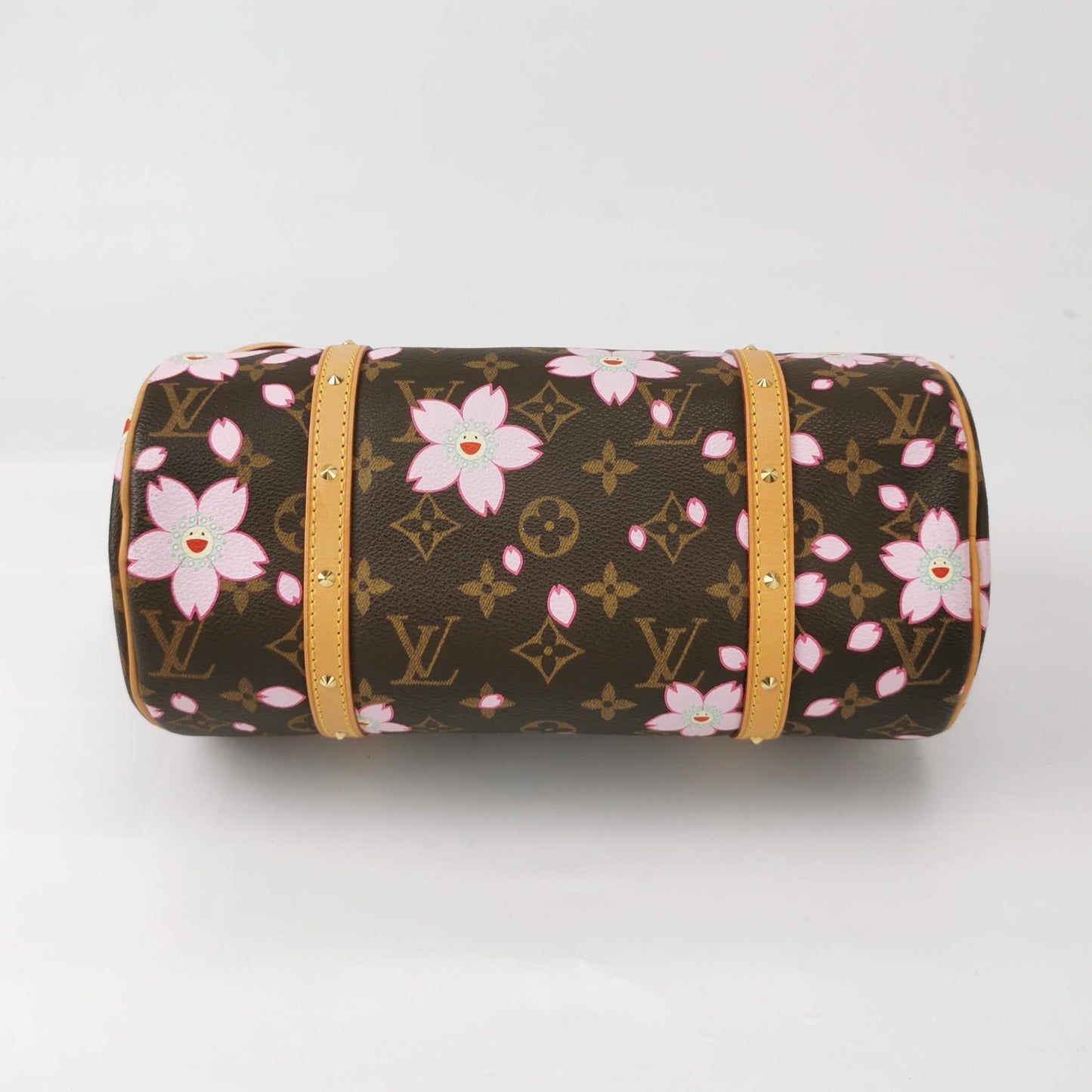 Louis Vuitton x Takashi Murakami Papillon 28 Cherry Blossom Monogram Handbag