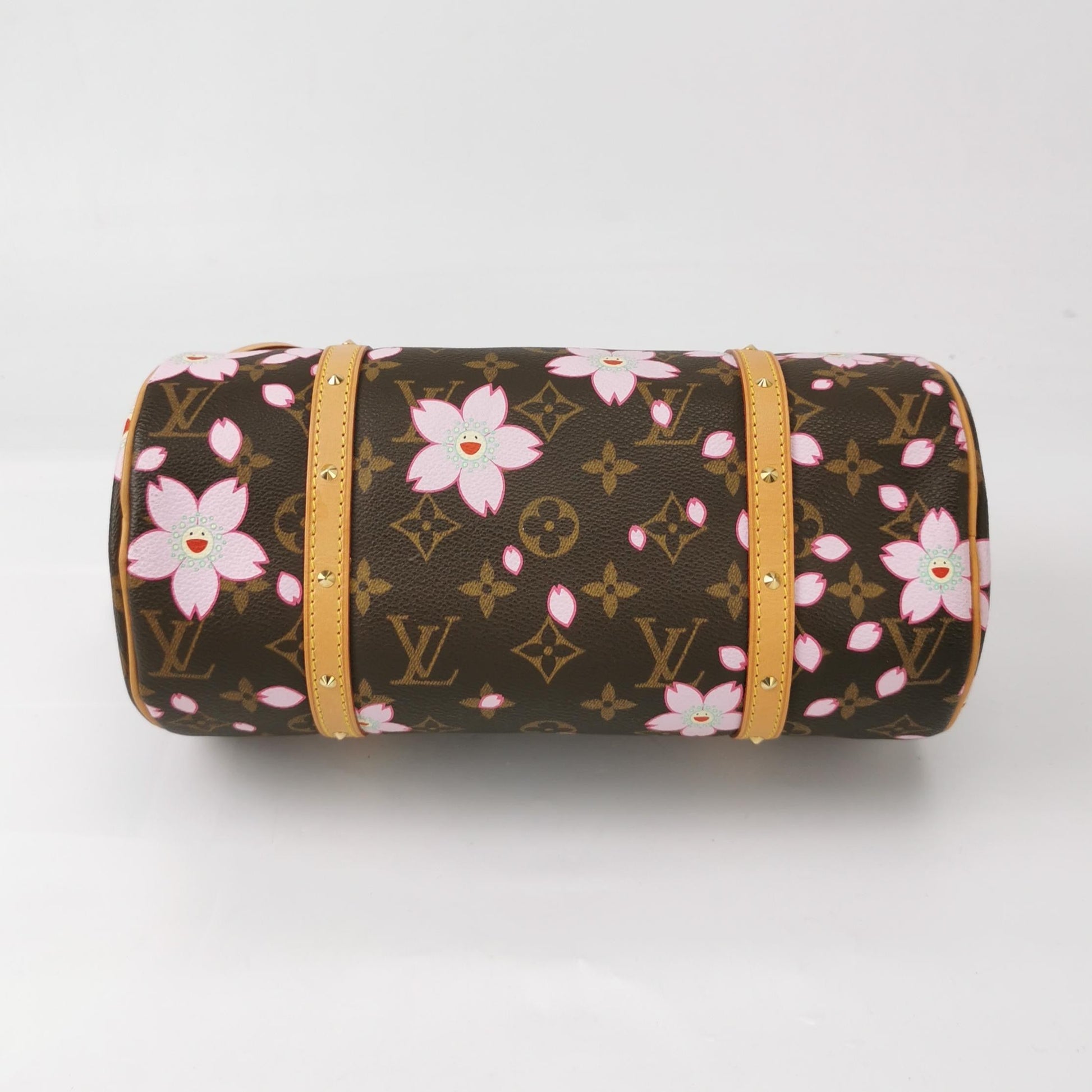 Louis Vuitton x Takashi Murakami Papillon 28 Cherry Blossom Monogram Handbag