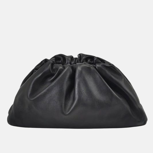 Bottega Veneta Pouch Large Black Calfskin Leather