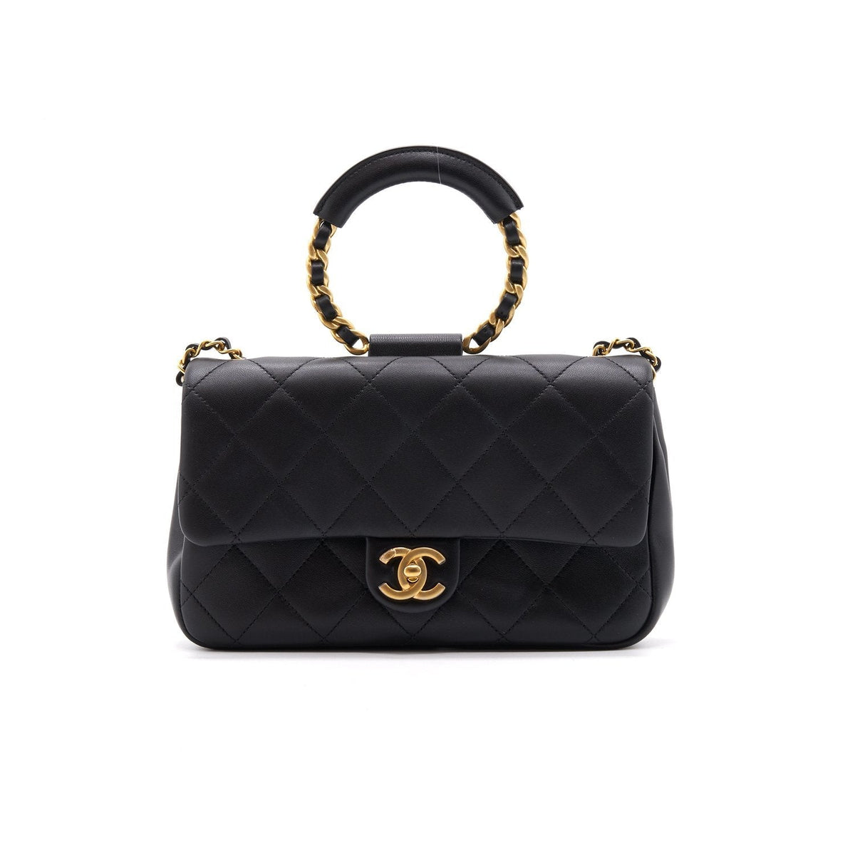 Chanel 2020 Collection Circular Handle Flap Bag
