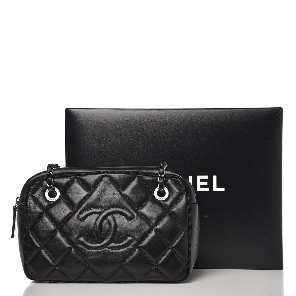 CHANEL CALFSKIN QUILTED LEATHER BALLERINA CAMERA BAG