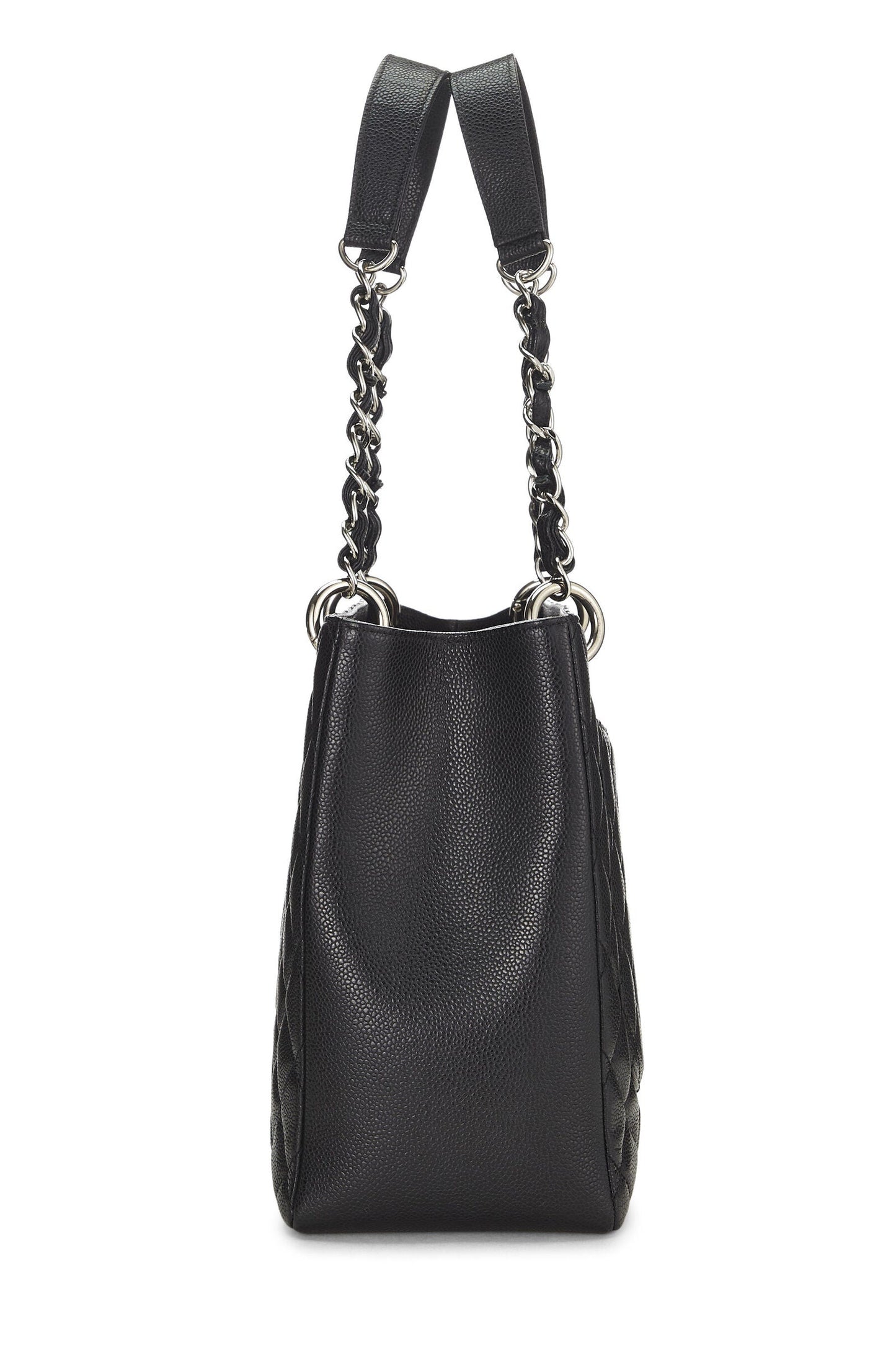 CHANEL QUILTED CAVIAR GRAND SHOPPING TOTE BAG GST
