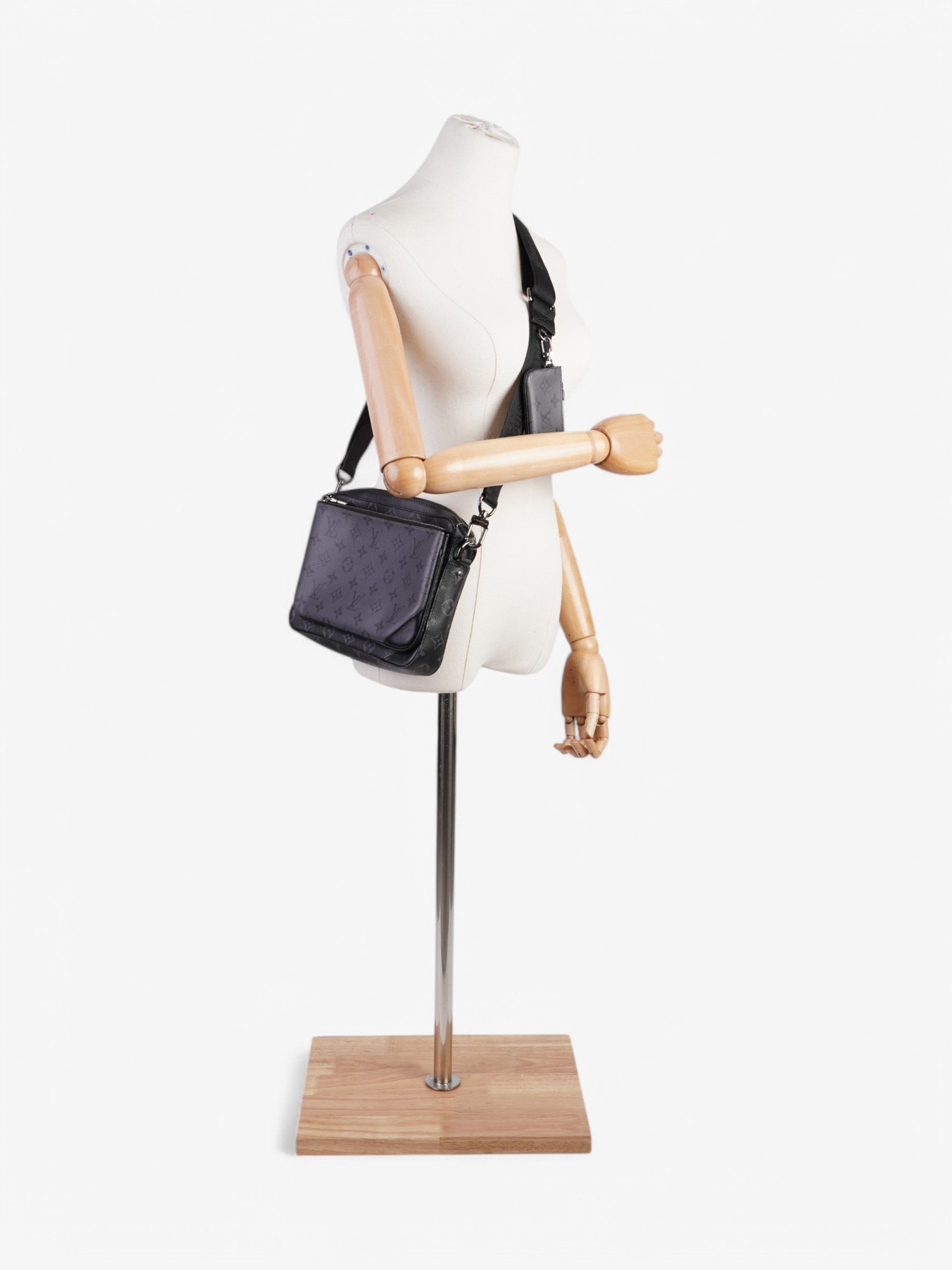 Louis Vuitton Trio Messenger Bag Monorgam Eclipse Coated Canvas