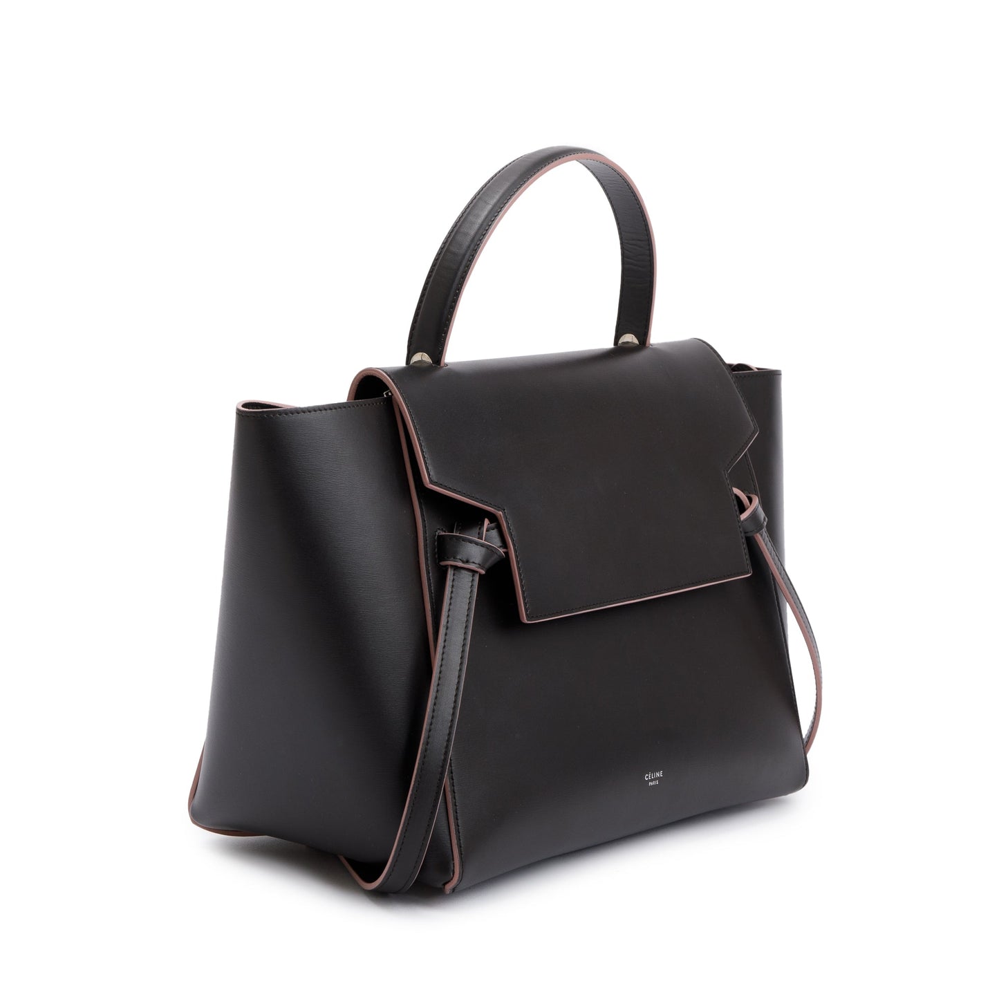 Celine Grey Smooth Calfskin Leather Mini Belt Bag