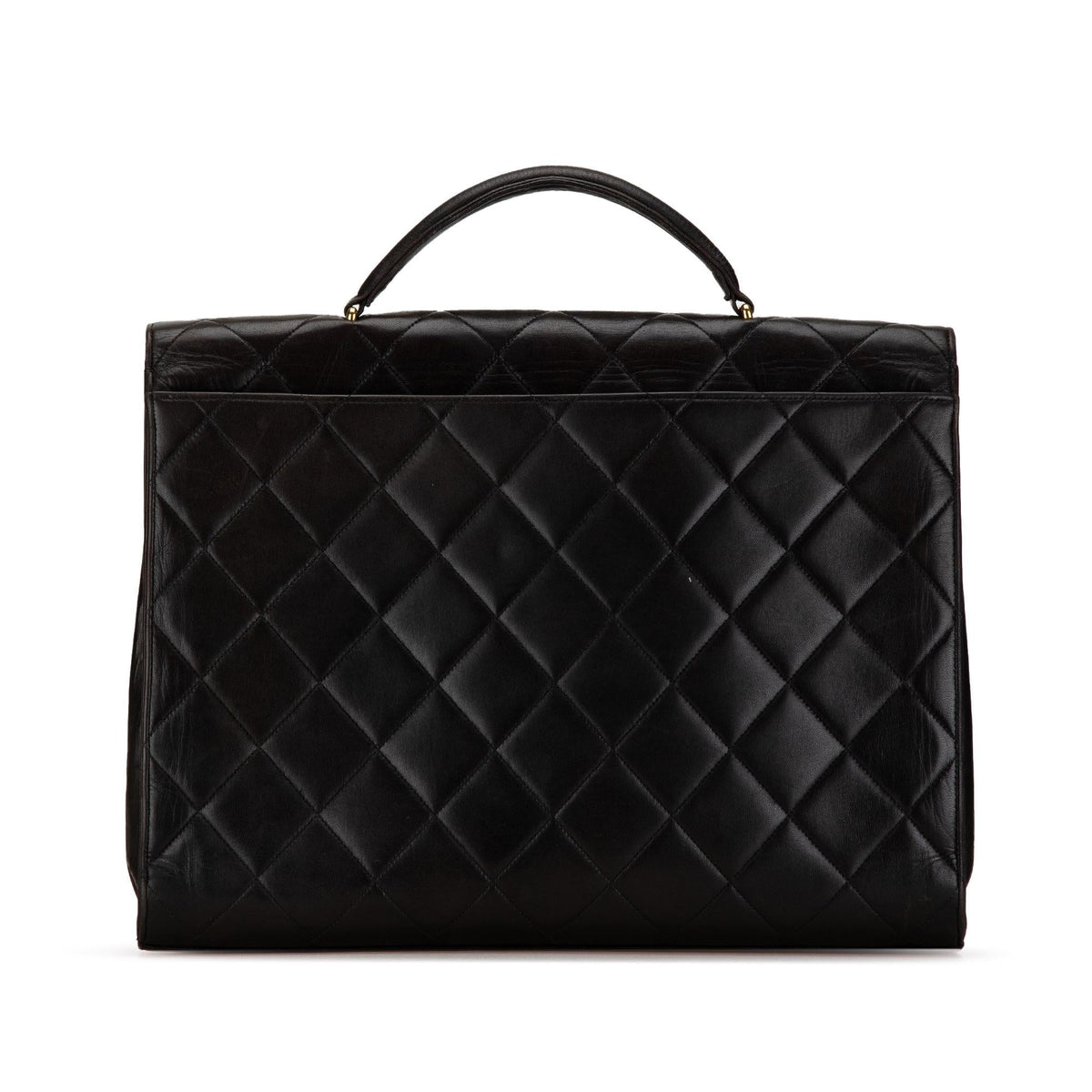 Chanel CC Quilted Lambskin Flap Briefcase (SHG-8TcoB4) Tote