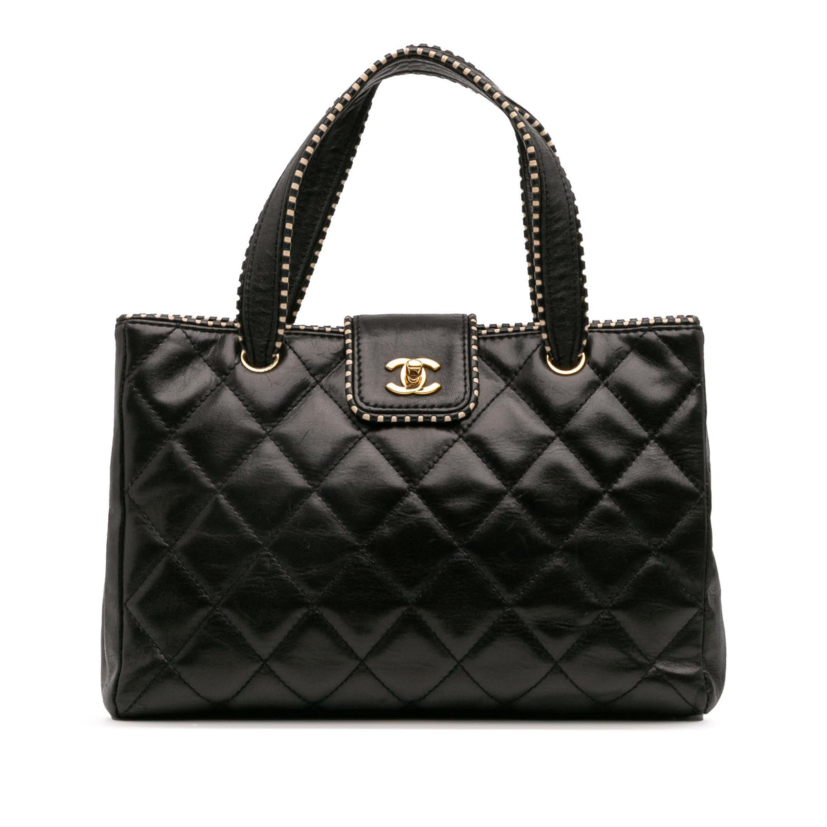 Chanel CC Quilted Lambskin Handbag