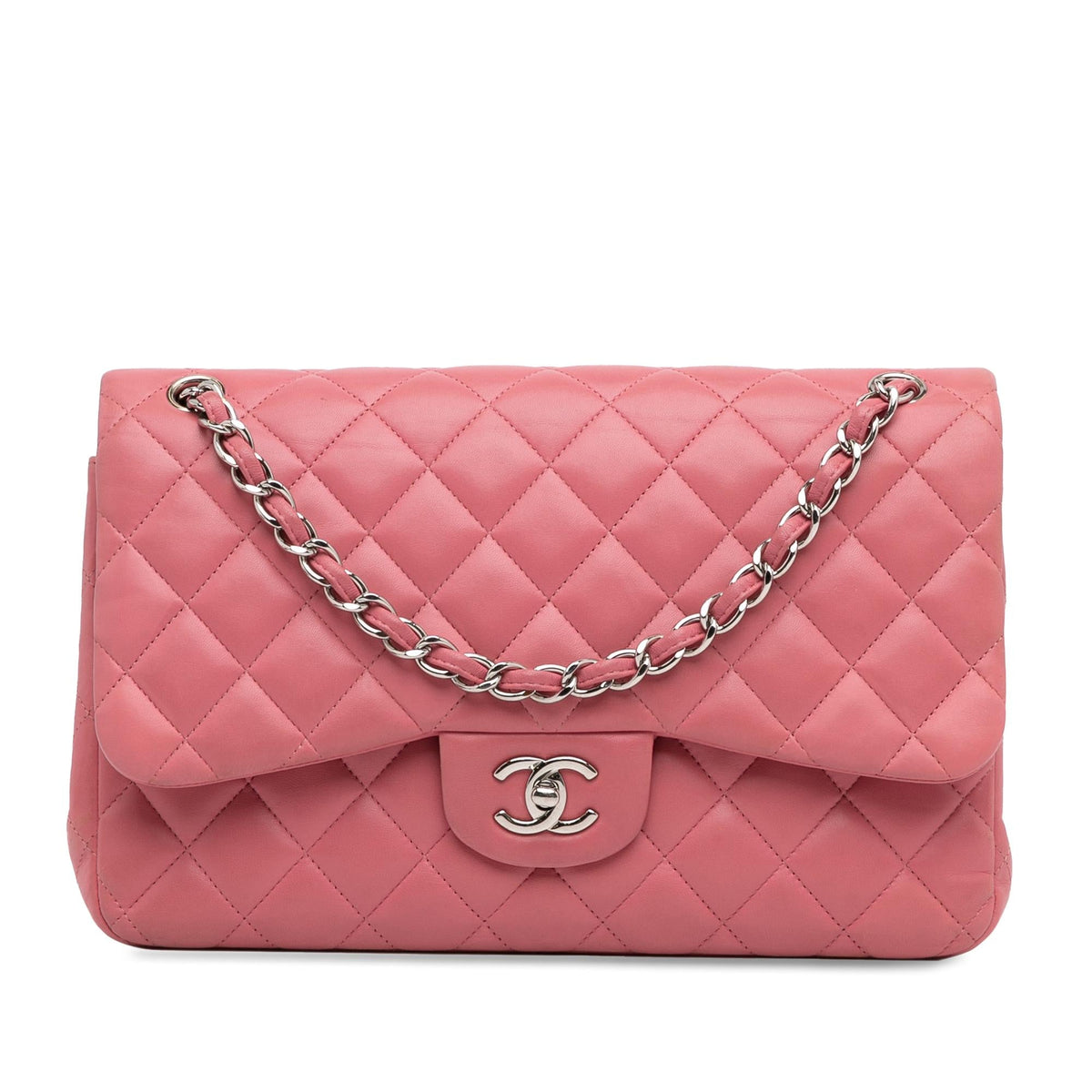 Chanel Jumbo Classic Lambskin Double Flap (SHG-5so0eX) Shoulder Bag