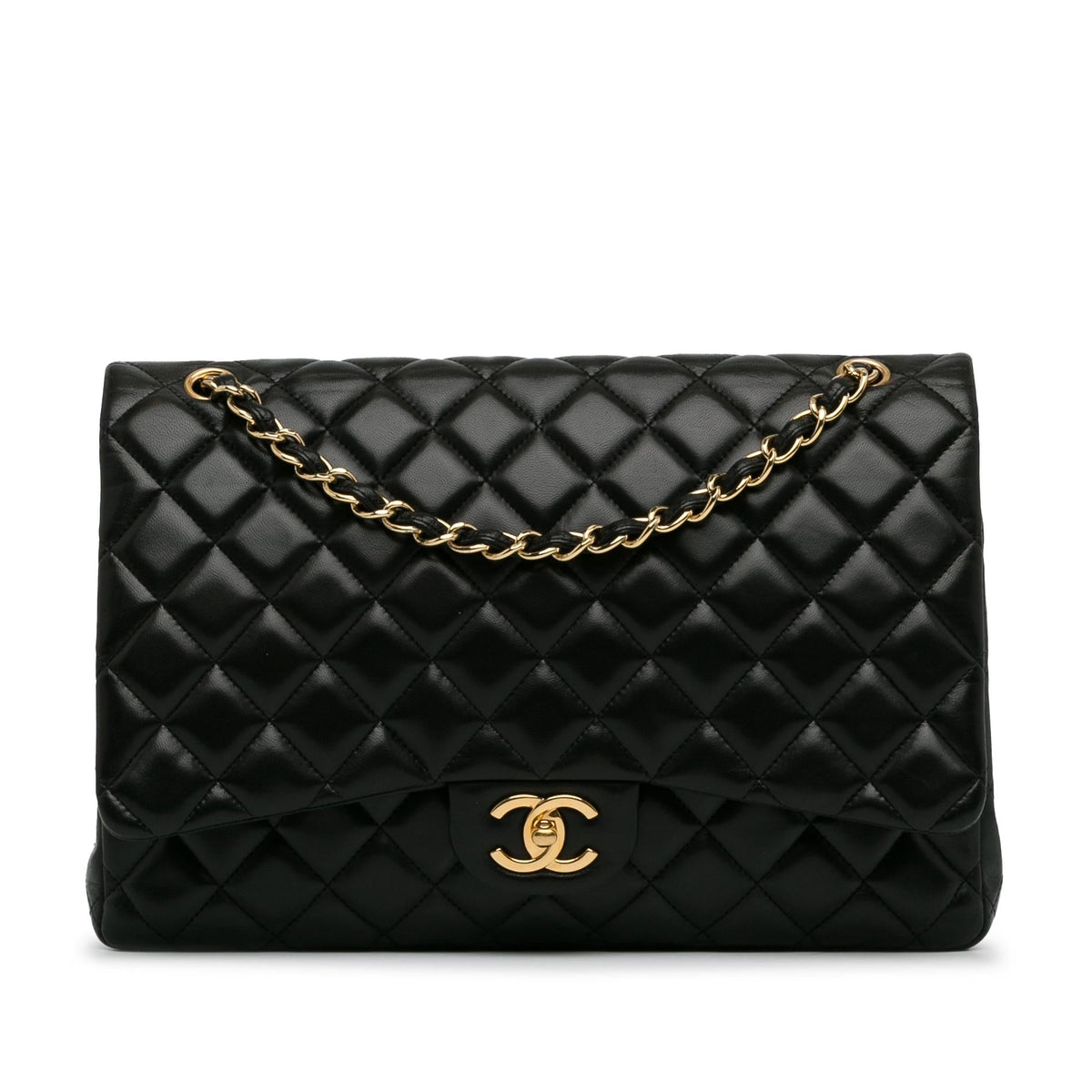 Chanel Jumbo Classic Lambskin Double Flap (SHG-sK91Ny) Shoulder Bag