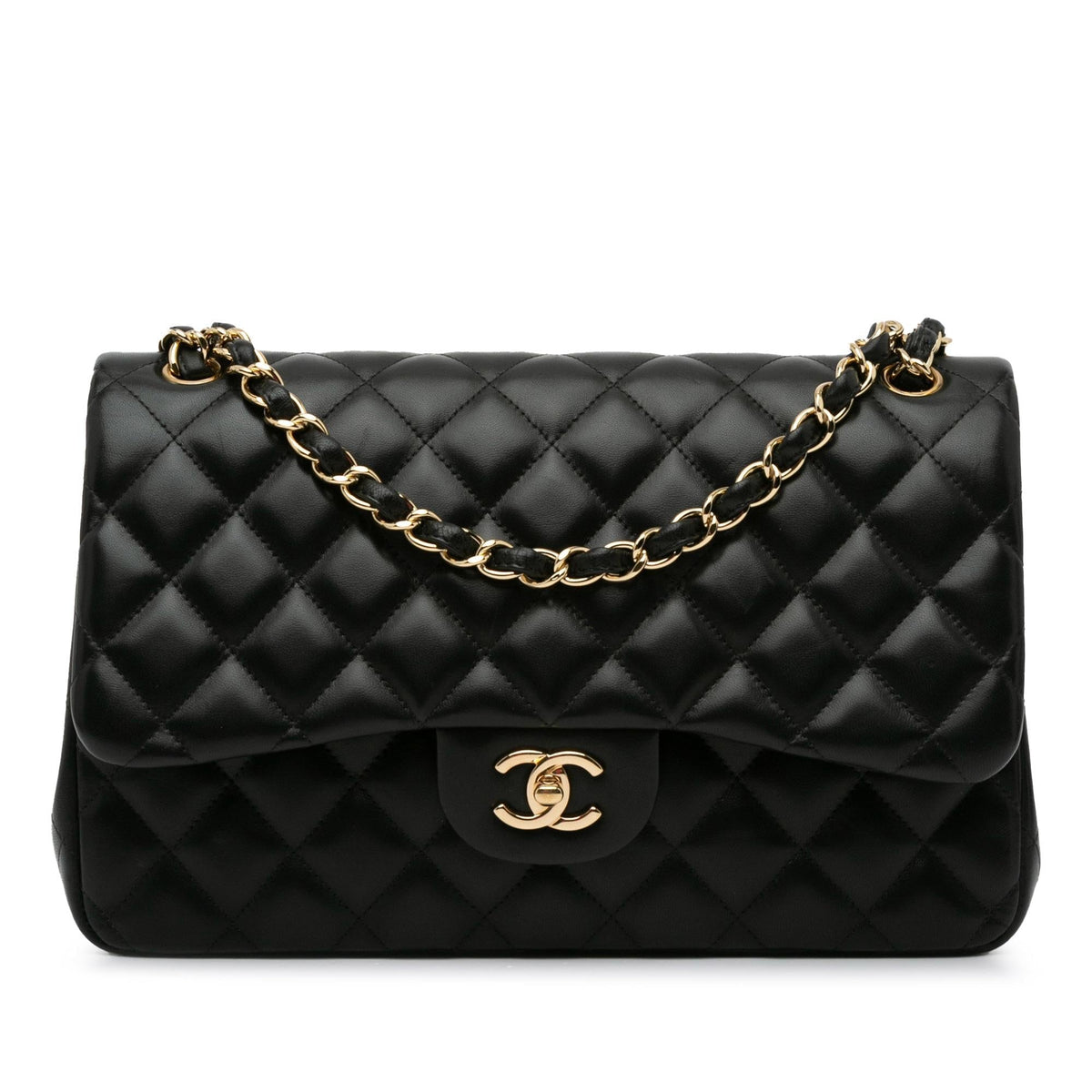 Chanel Jumbo Classic Lambskin Double Flap (SHG-0LaKgj) Shoulder Bag