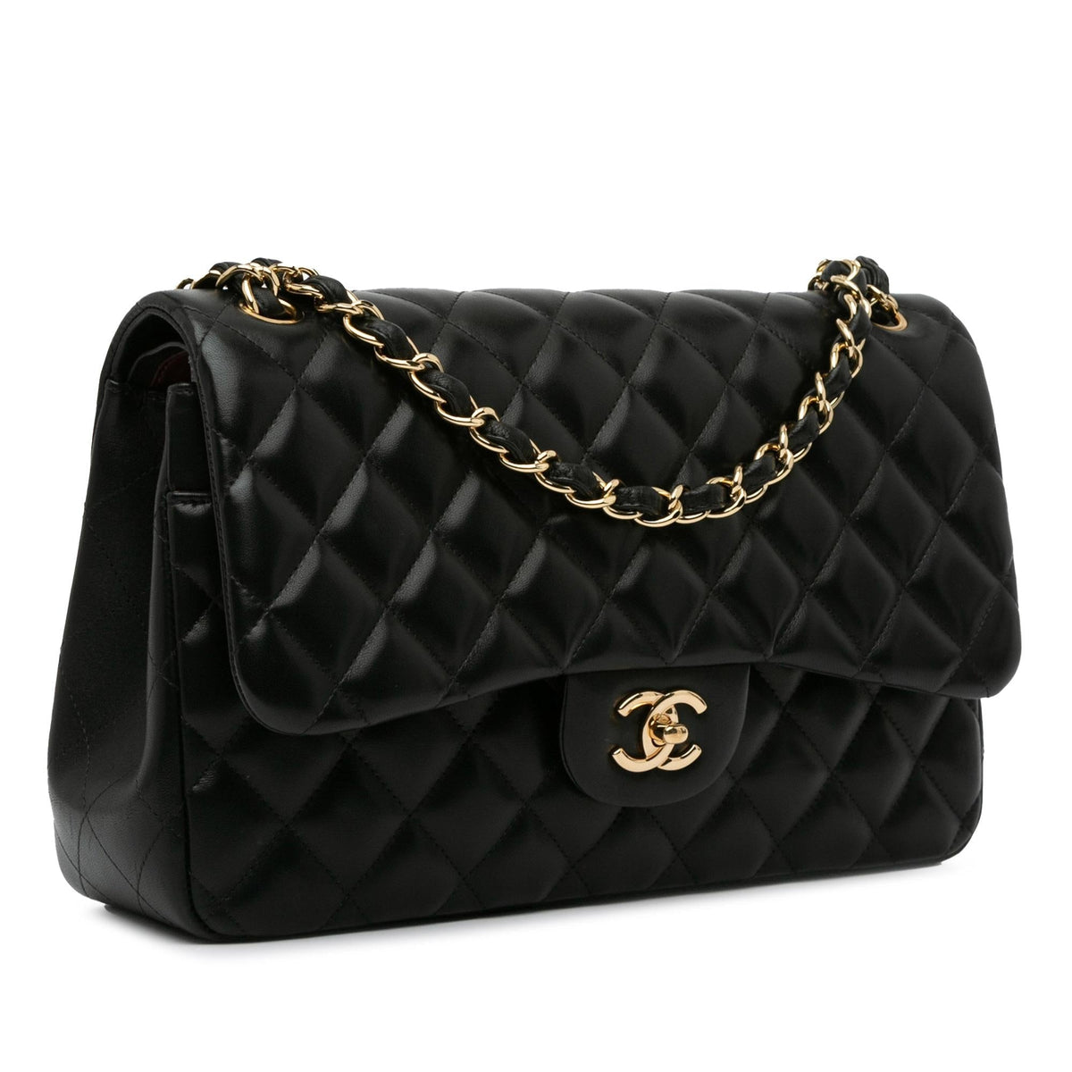 Chanel Jumbo Classic Lambskin Double Flap (SHG-0LaKgj) Shoulder Bag