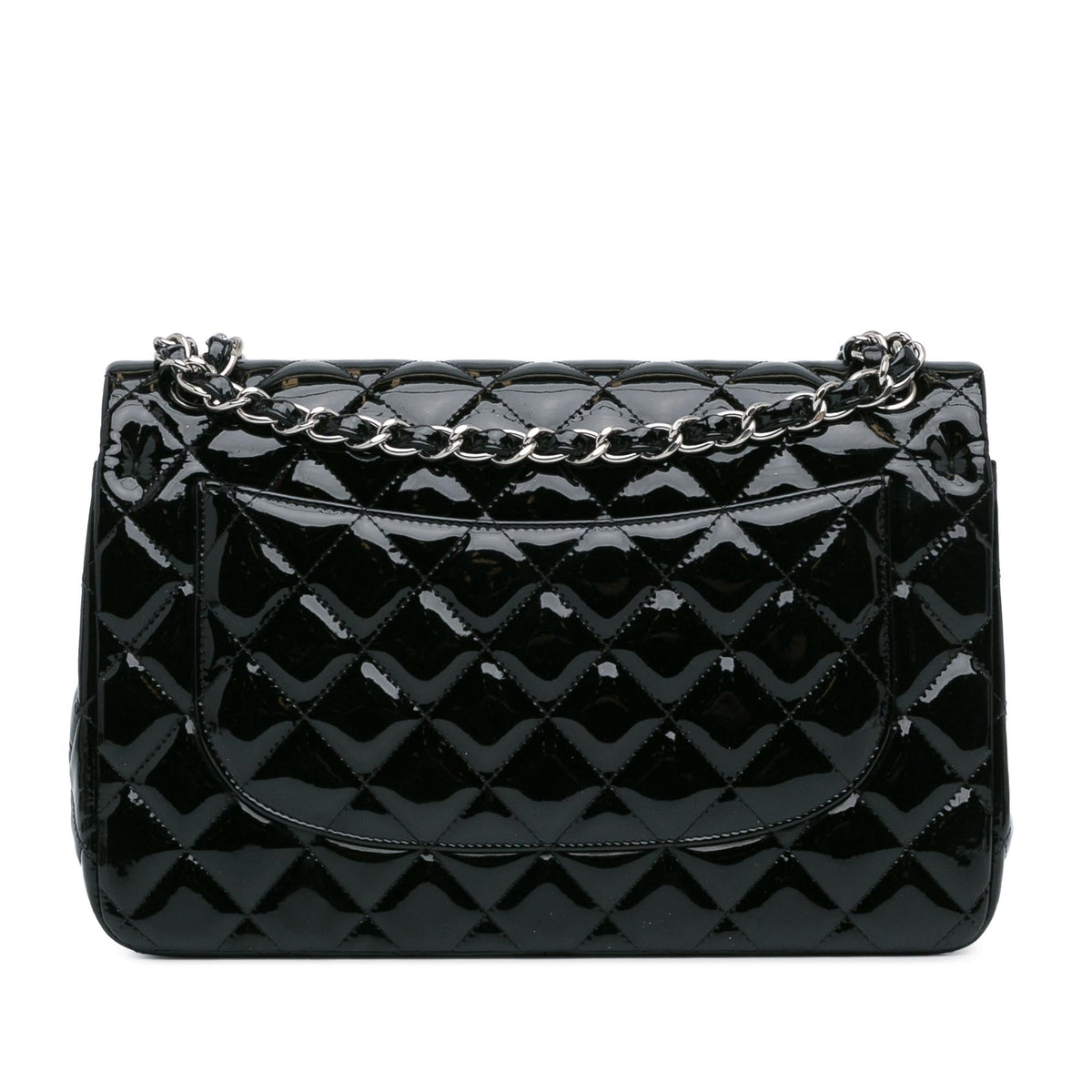 Chanel Jumbo Classic Patent Double Flap (SHG-OHbgvl) Shoulder Bag