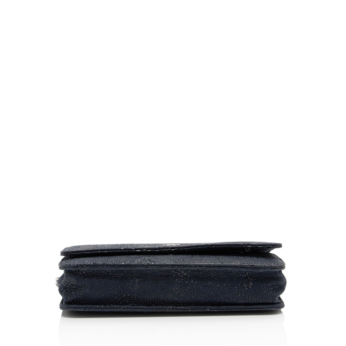 Chanel Lace Embossed Goatskin Classic Wallet on Chain (SHF-ZHPm4Q) Crossbody