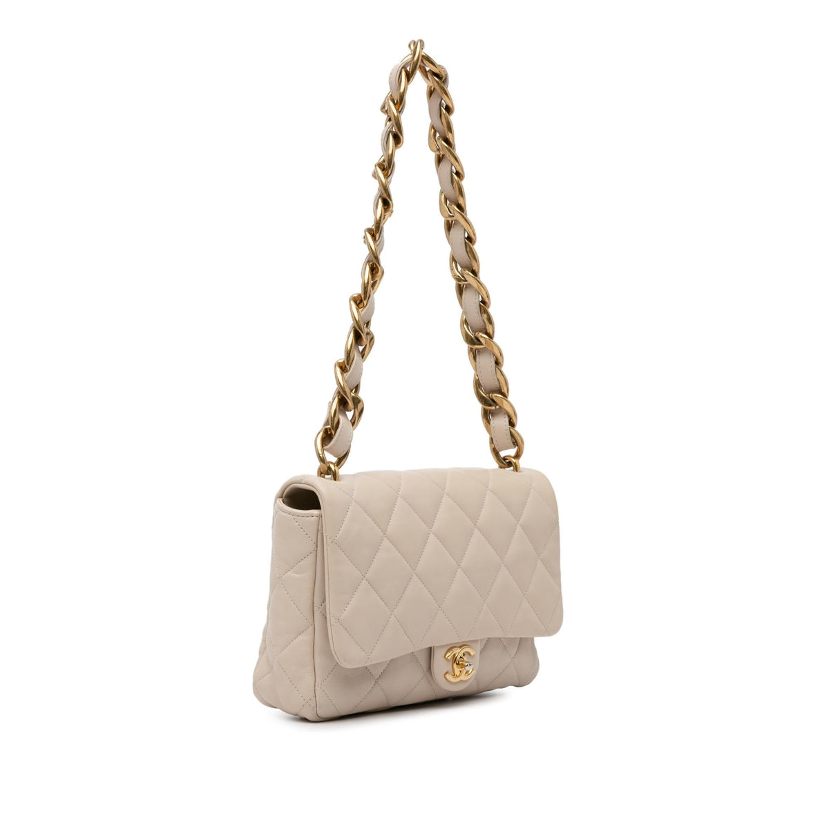 Chanel Large Quilted Lambskin Funky Town Flap (SHG-ZZeFwF) Shoulder Bag