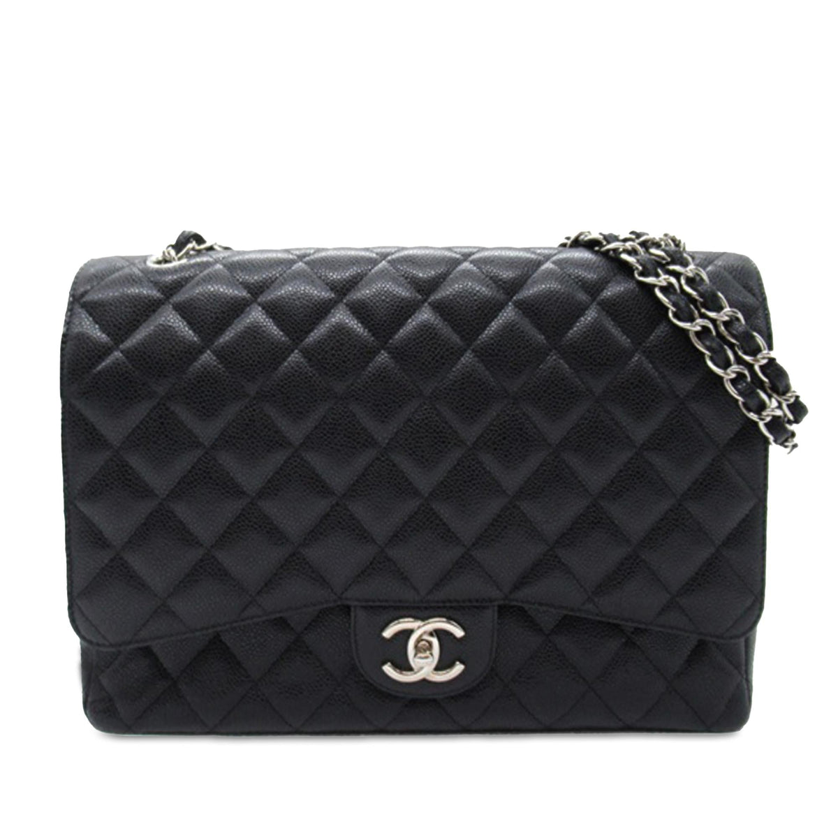 Chanel Maxi Classic Caviar Double Flap (SHG-vrfubg) Shoulder Bag