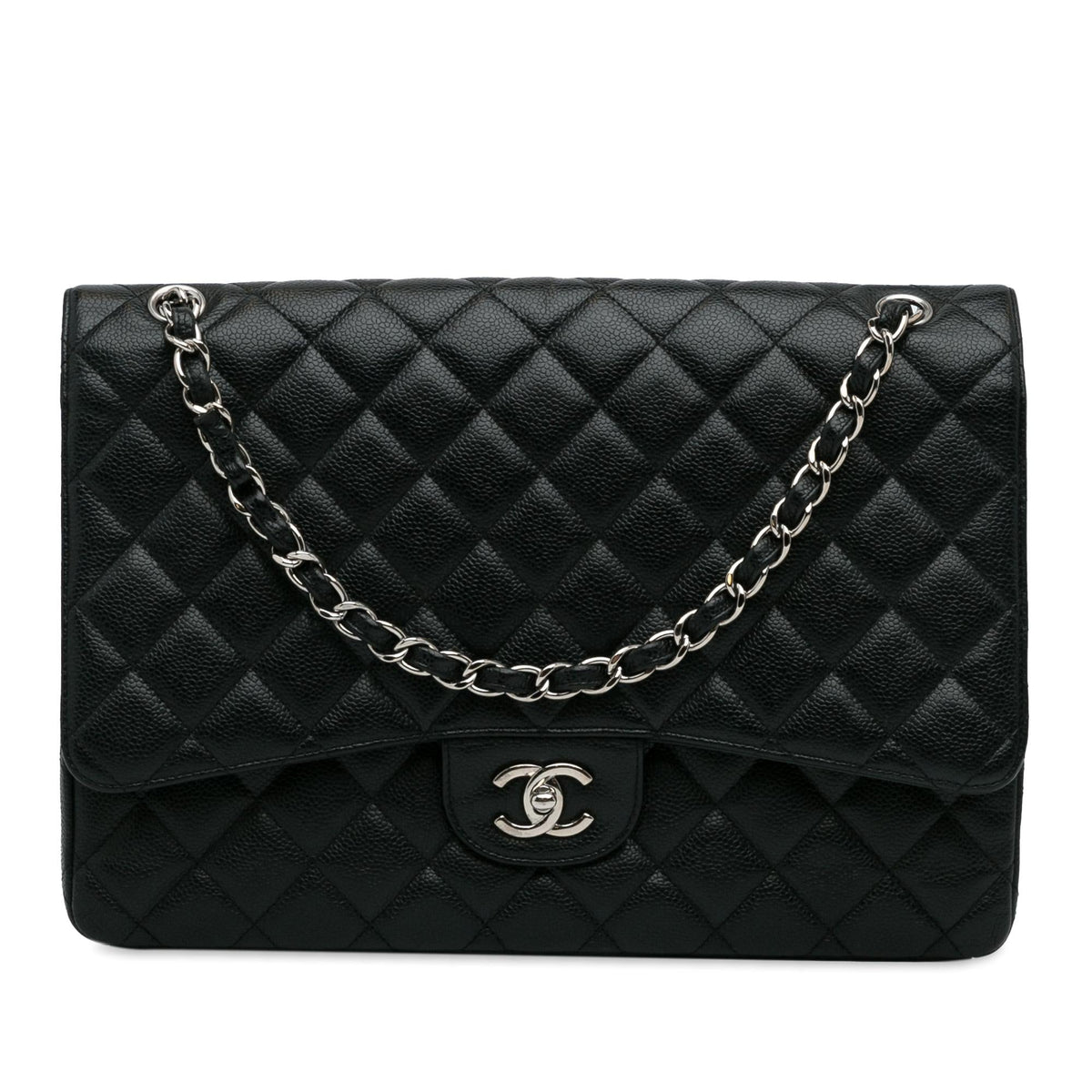 Chanel Maxi Classic Caviar Single Flap (SHG-QSdaKq) Shoulder Bag