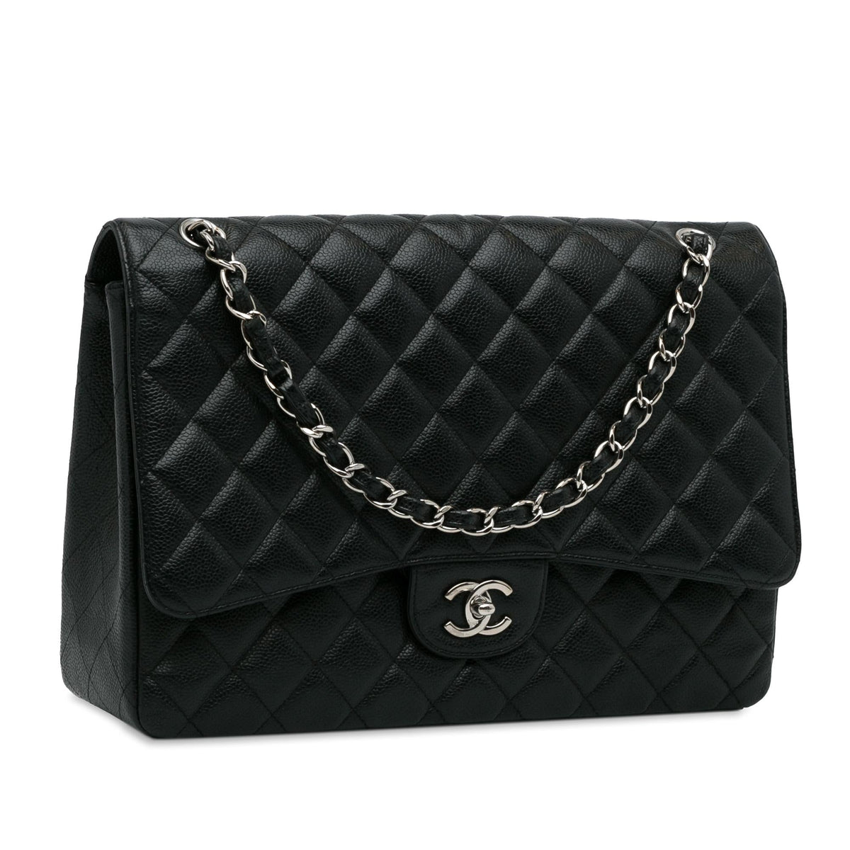 Chanel Maxi Classic Caviar Single Flap (SHG-QSdaKq) Shoulder Bag