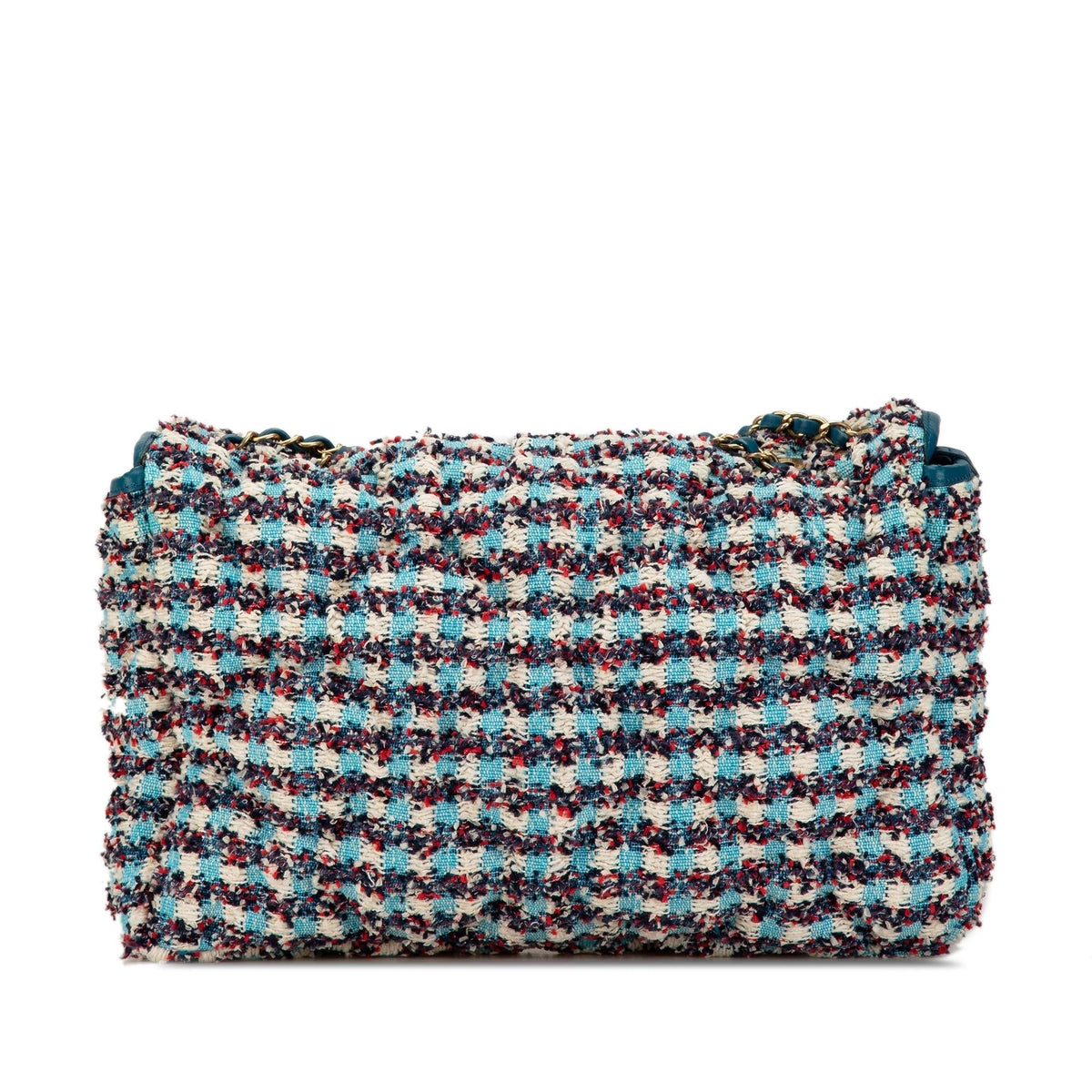 Chanel Maxi Tweed Chesterfield Single Flap (SHG-t8PRWy) Crossbody