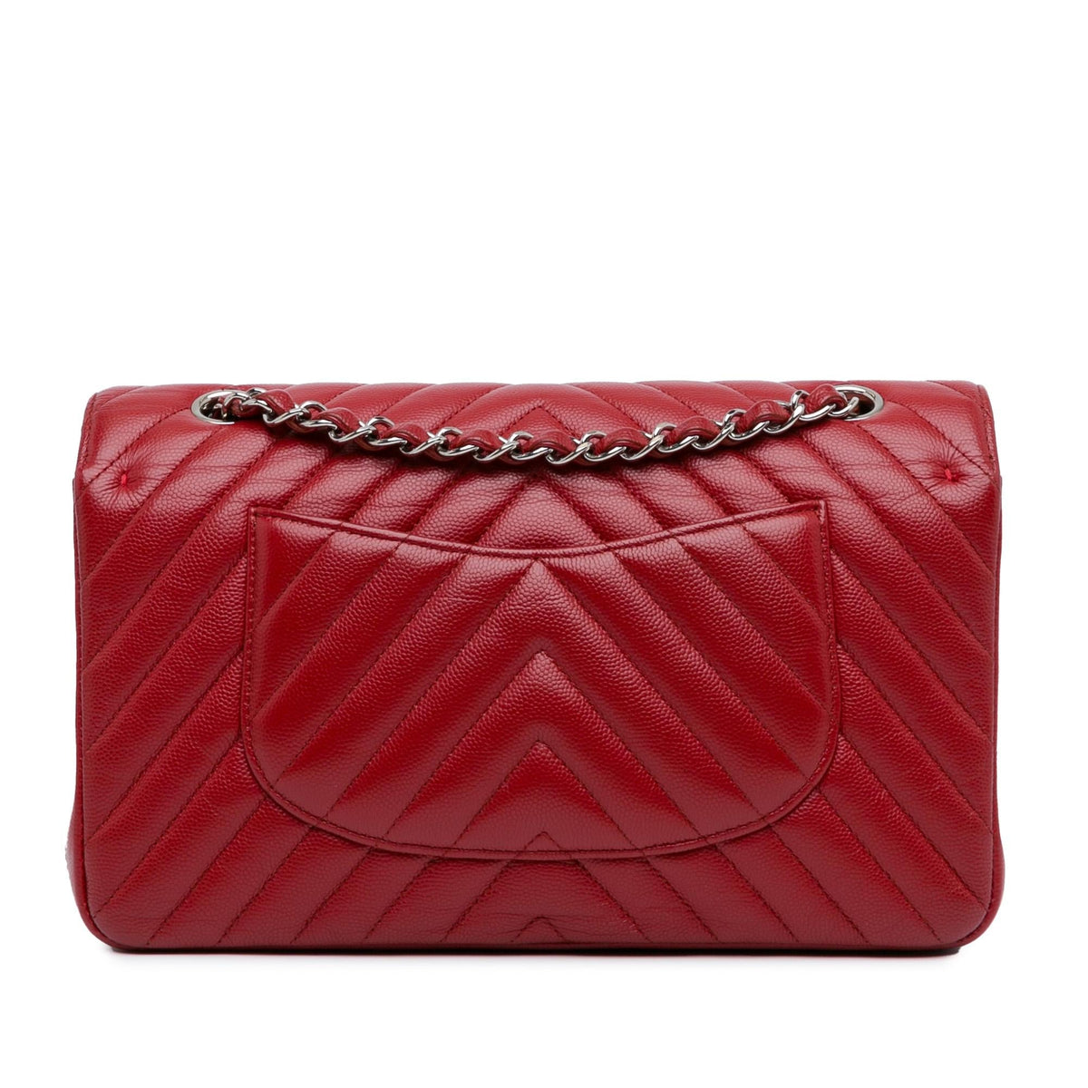 Chanel Medium Classic Chevron Caviar Double Flap (SHG-cCtiFC) Shoulder Bag