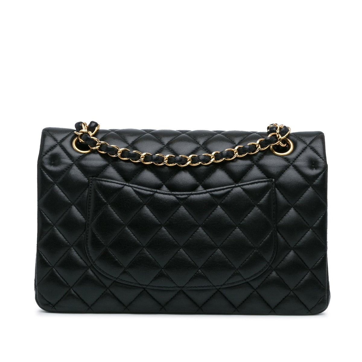 Chanel Medium Classic Lambskin Double Flap (SHG-ABhfkF) Shoulder Bag