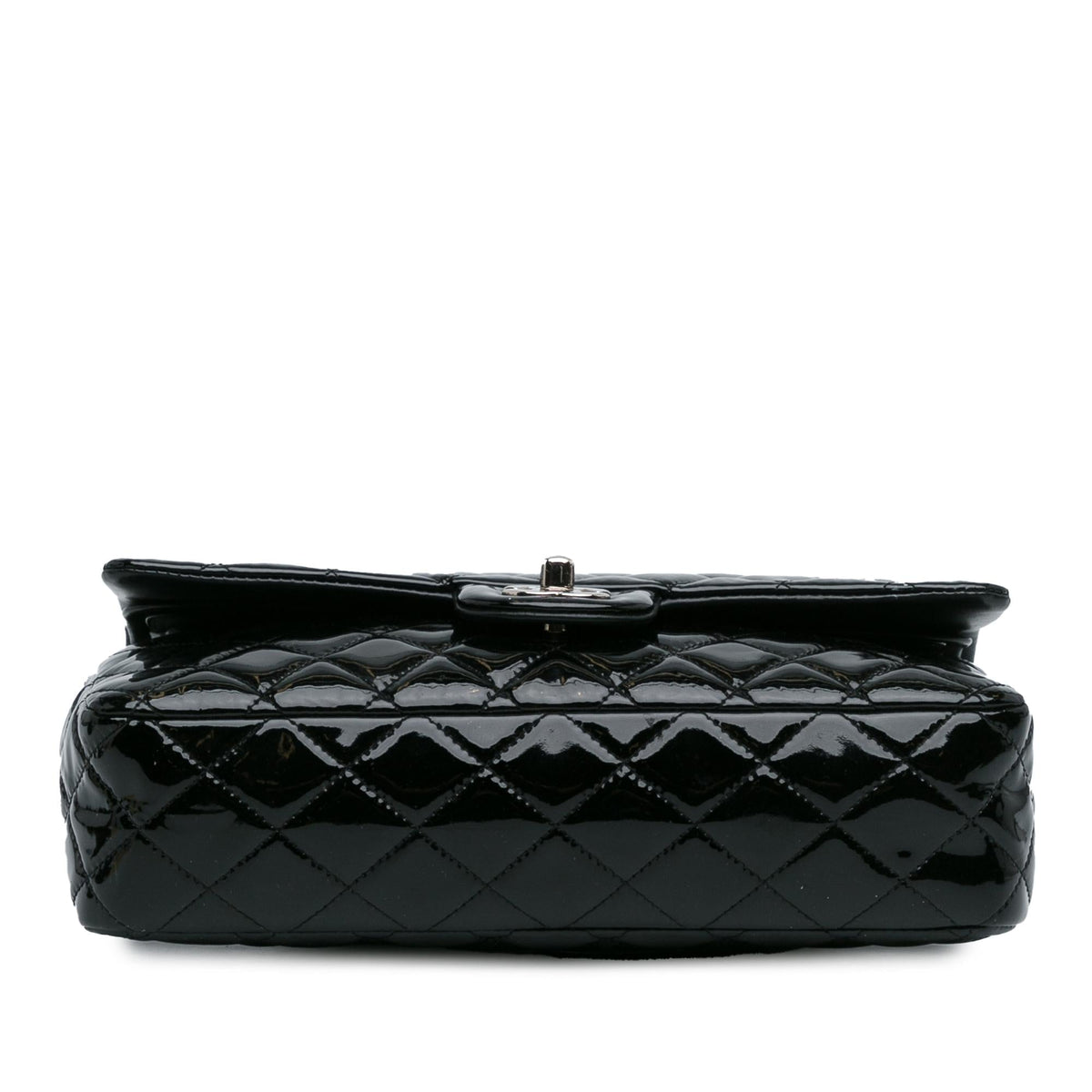 Chanel Medium Classic Patent Double Flap (SHG-RxvttZ) Shoulder Bag
