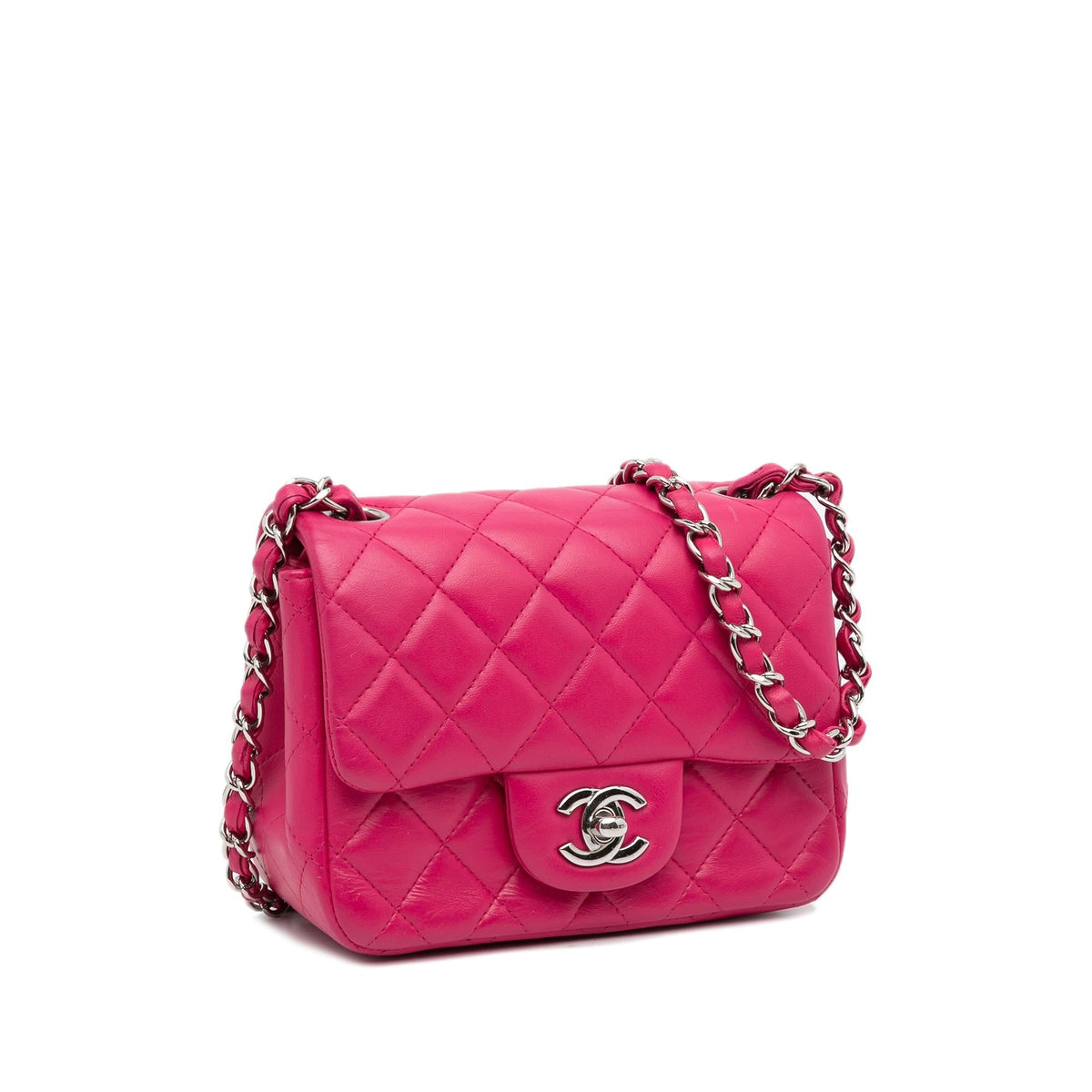 Chanel Mini Classic Lambskin Square Flap (SHG-7URREH) Crossbody