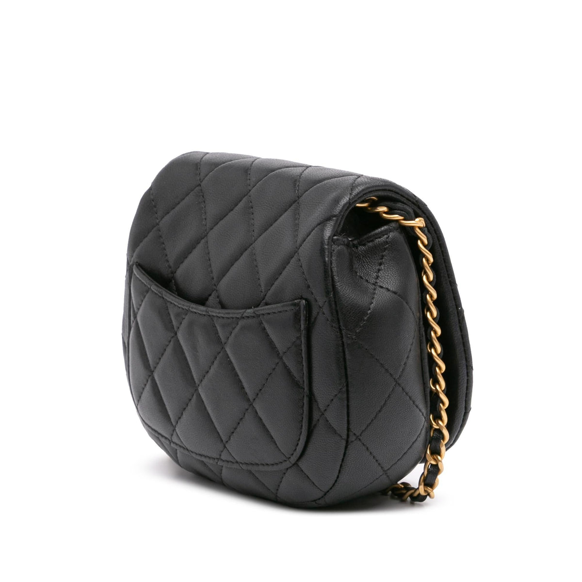 Chanel Mini Quilted Calfskin Coco Mail Clutch with Chain